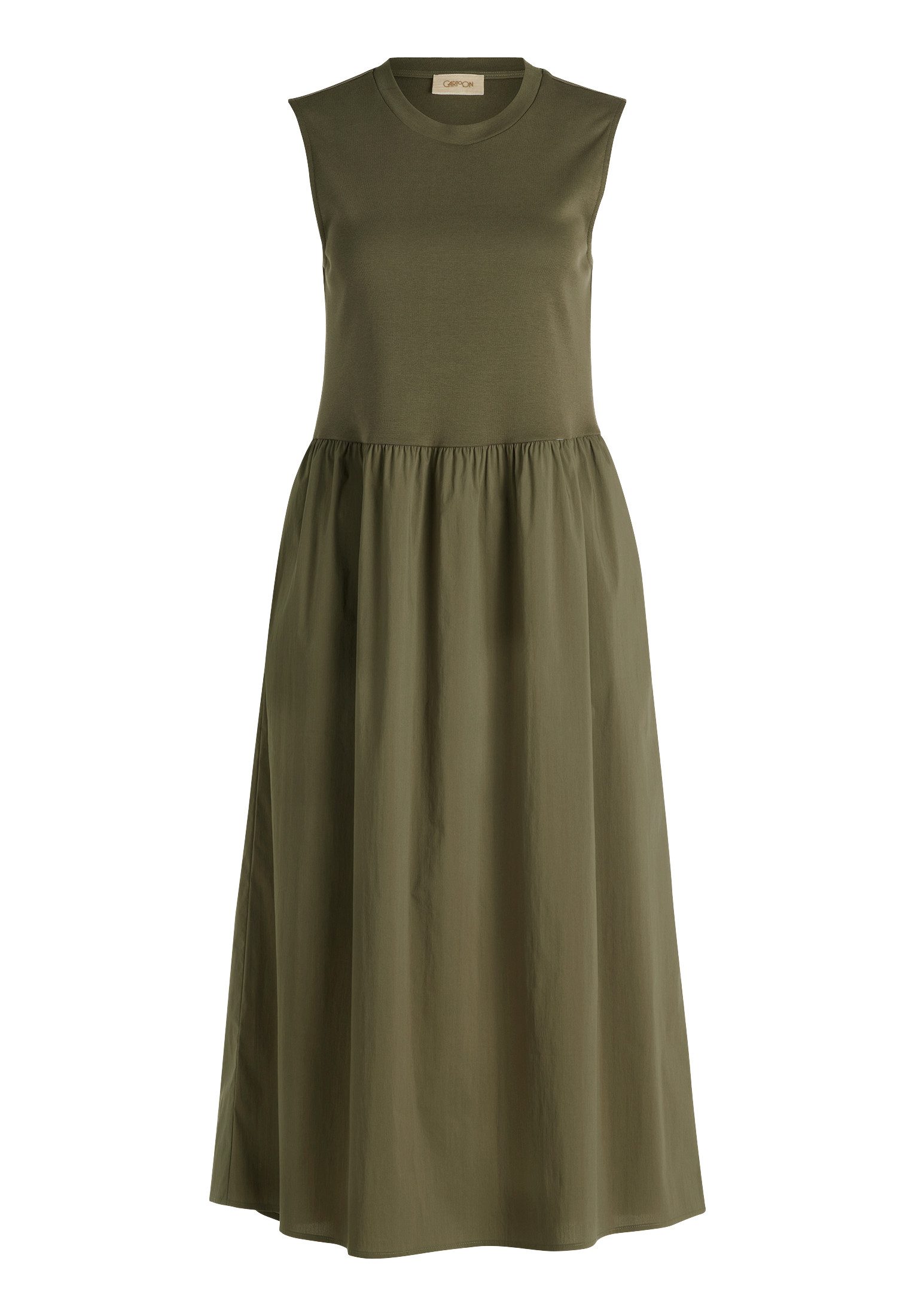 Cartoon Druckkleid Damen mit Eingrifftaschen