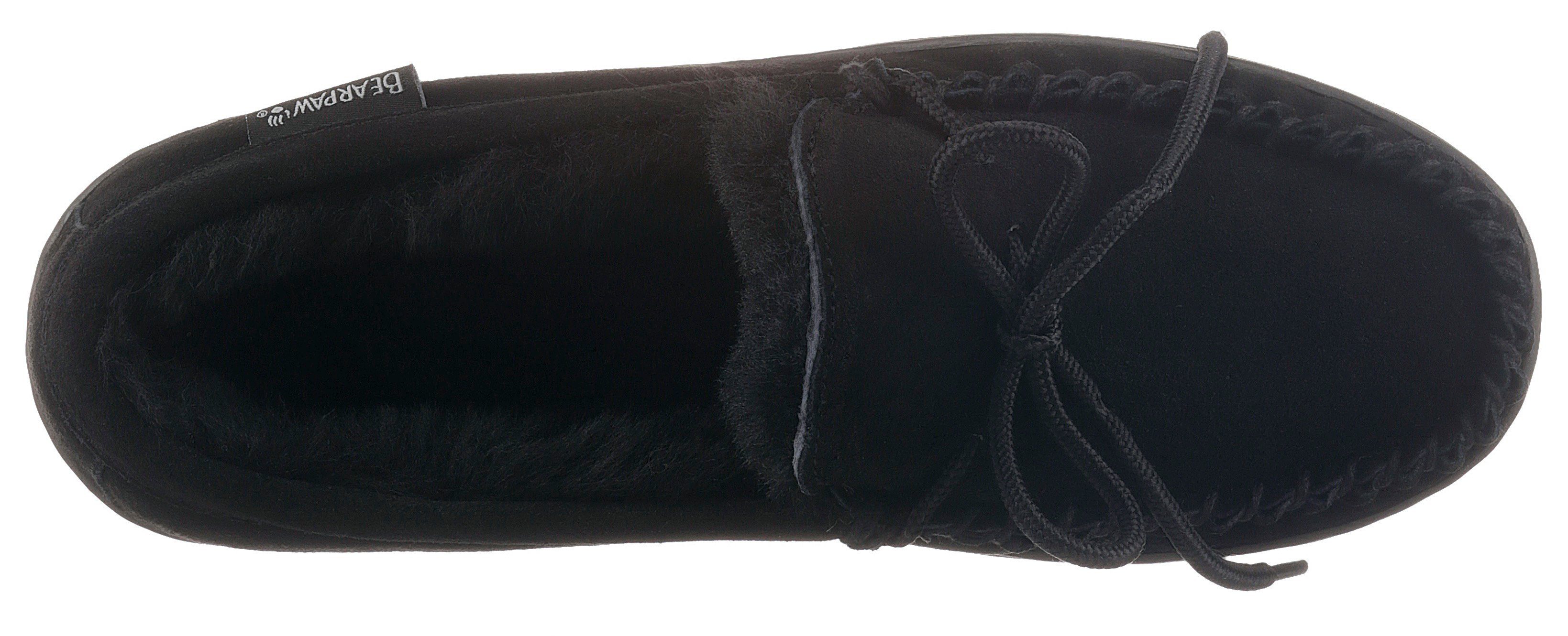Schuhe Hausschuhe Bearpaw MOC II Pantoffel in Mokassin-Optik