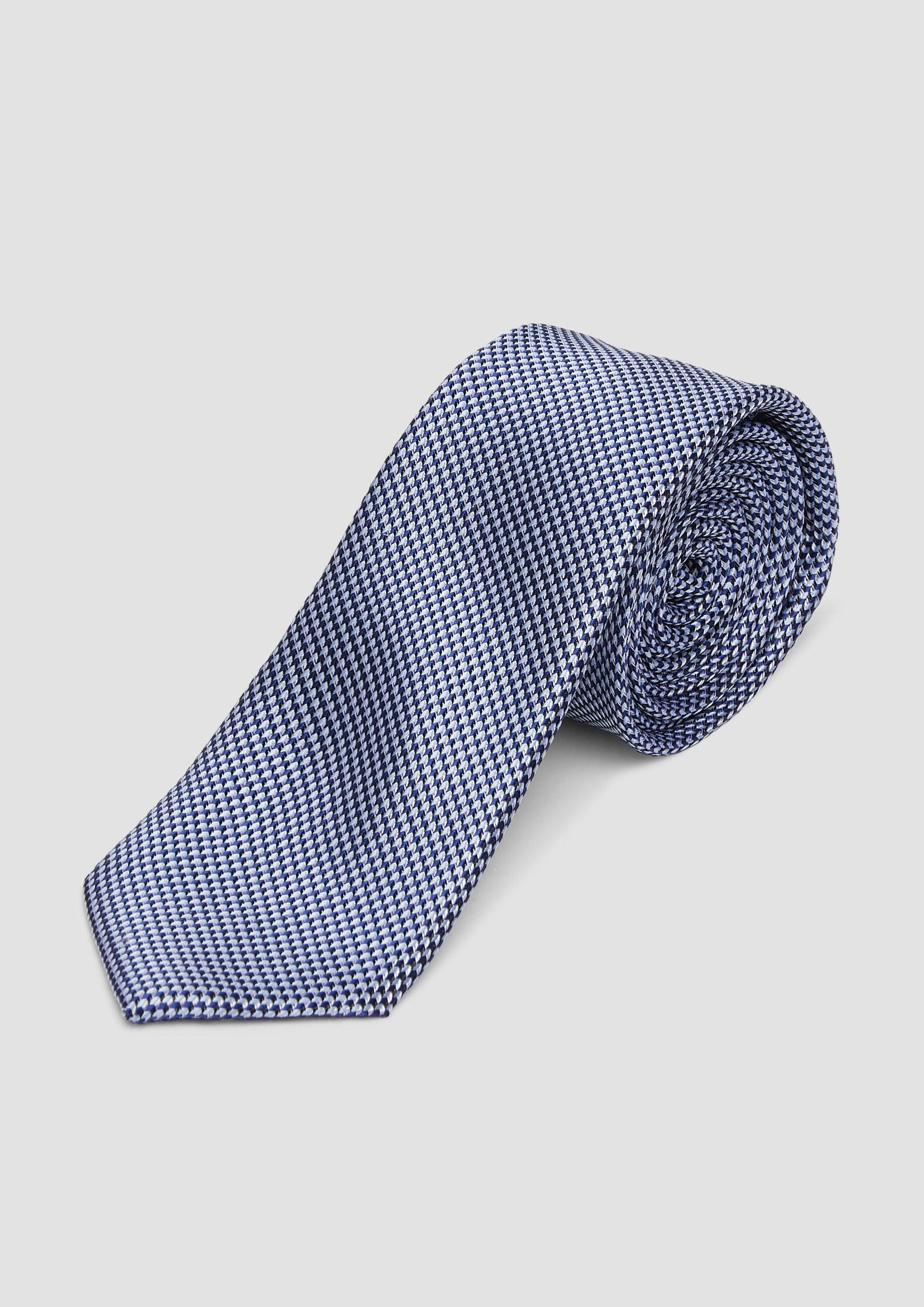 s.Oliver Krawatte Krawatte Krawatte aus Seidenmix mit Jacquard-Muster günstig online kaufen