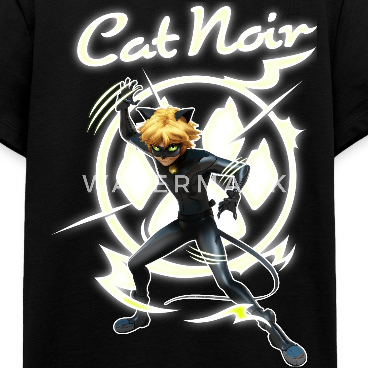 T-Shirt Miraculous Cat Noir Adrien Superheld Teenager Premium T-Shirt