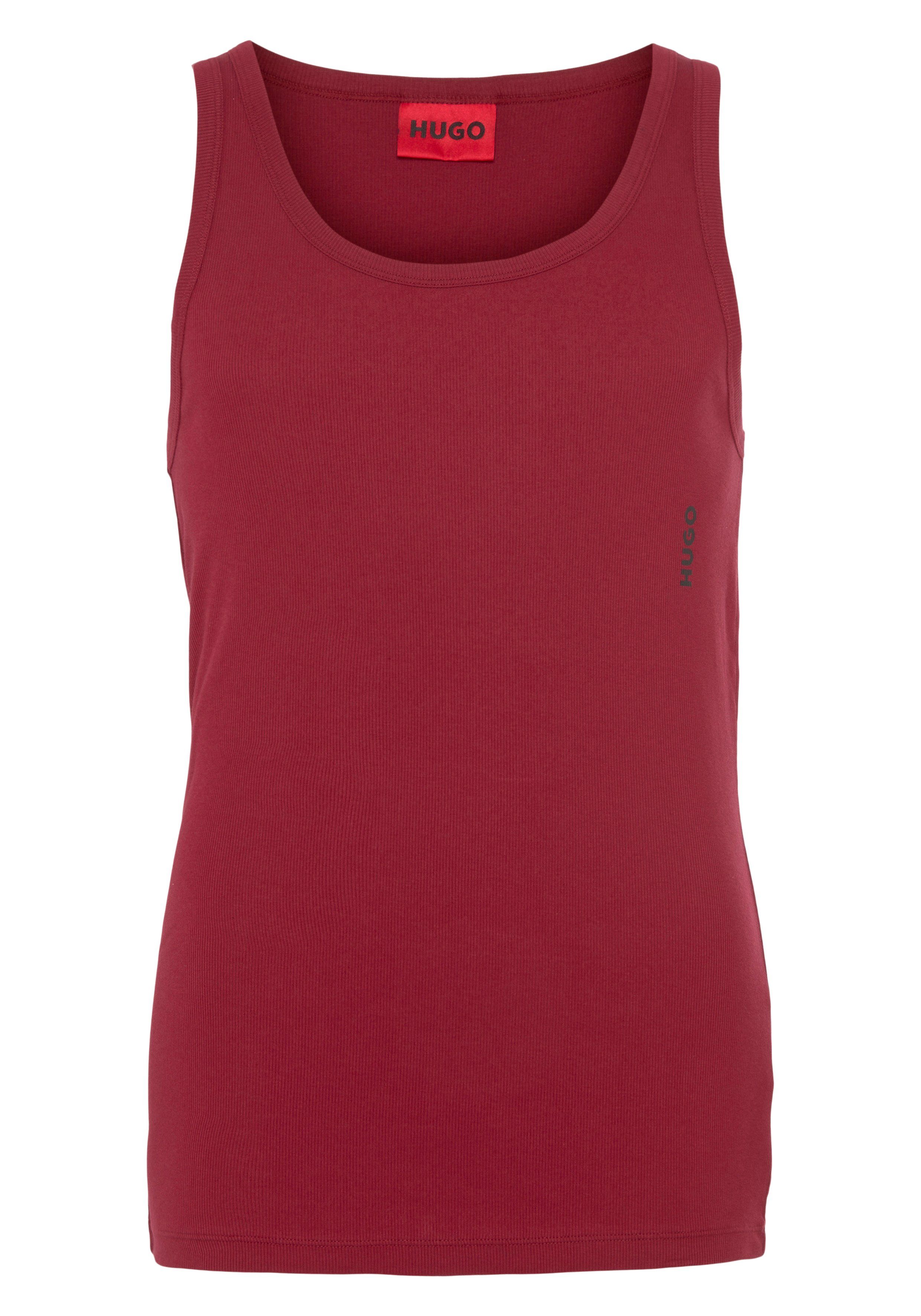 HUGO Tanktop TANK 2-tlg., Dark-Red (Packung, 10217231 Set 04 TOP im 2er PACK Pack) 2er TWIN