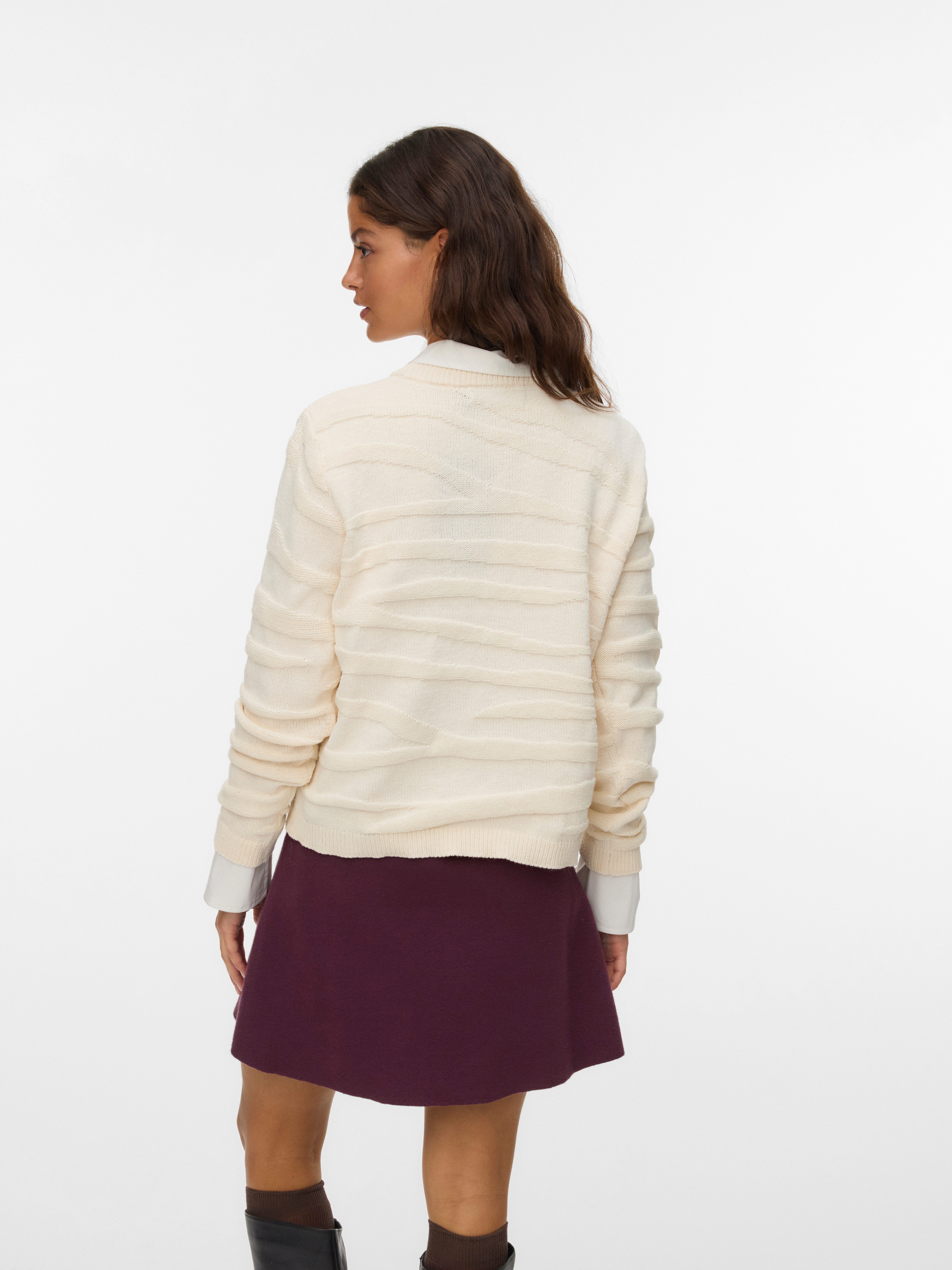 Vero Moda Strickpullover VMMALOU LS O-NECK PULLOVER BOO günstig online kaufen