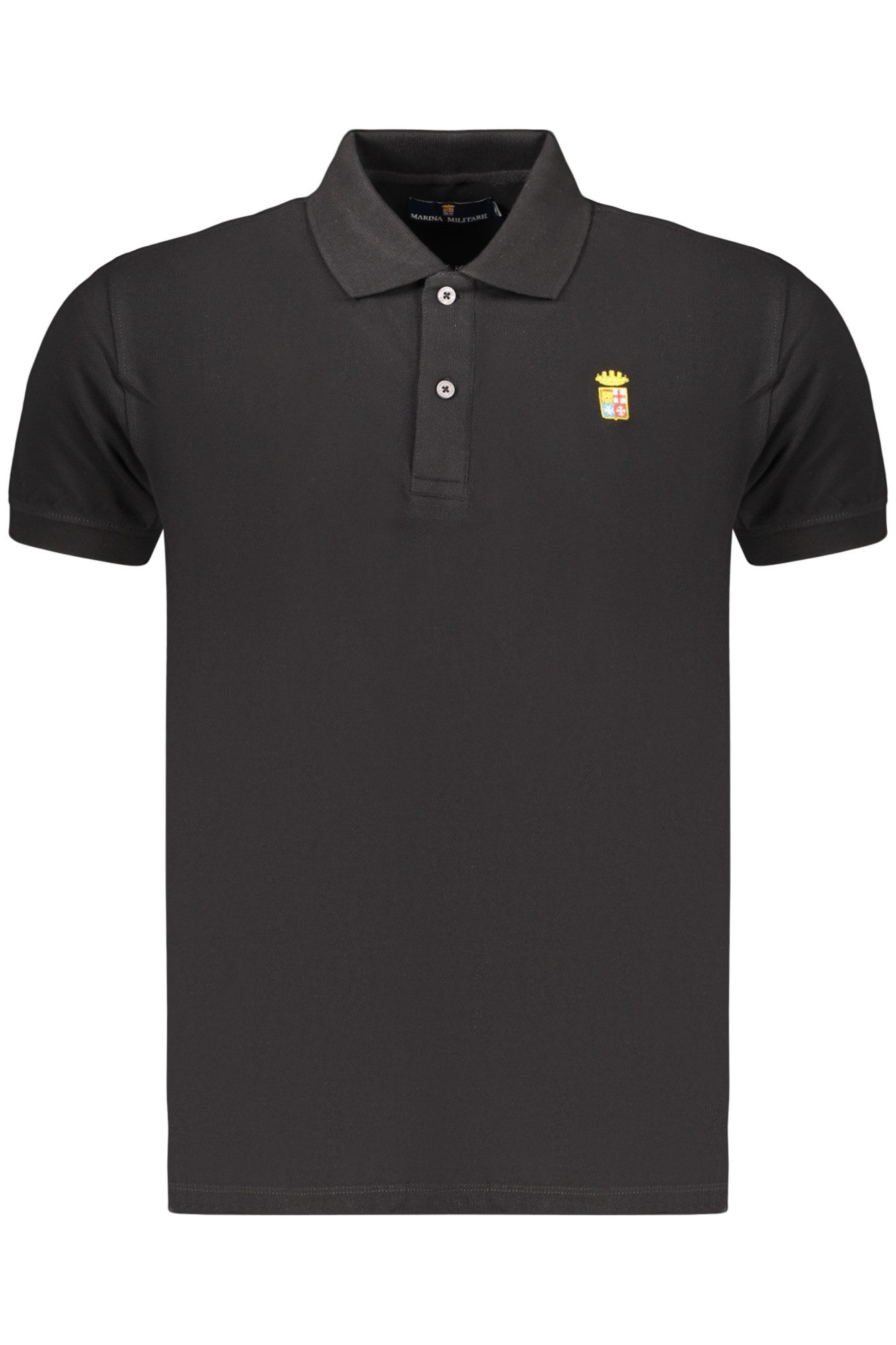 MARINA MILITARE Poloshirt Elegantes Herren Kurzarm-Polohemd in Schwarz mit
