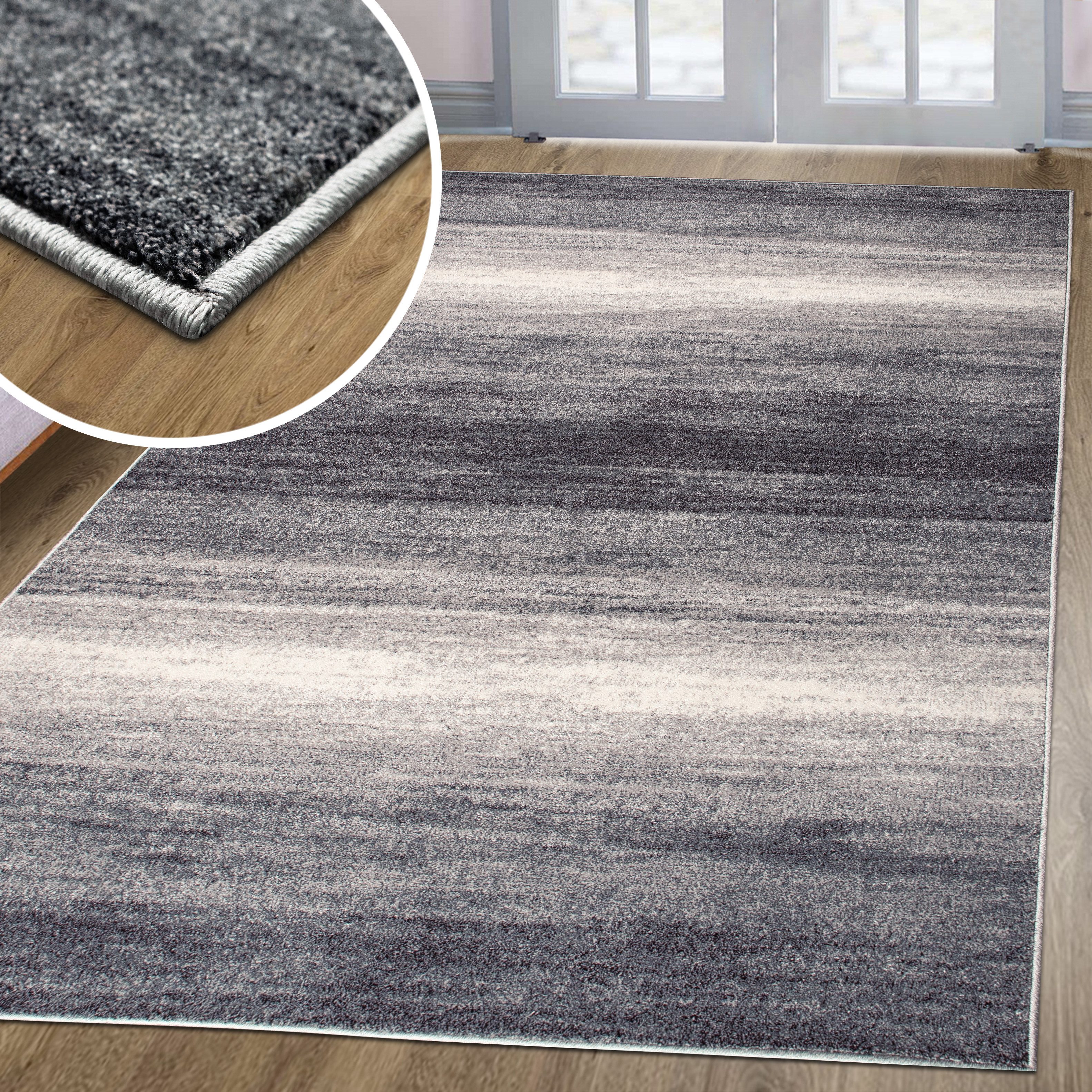 oKu-Tex Teppich Wohnzimmer, MERCUR meliert, weicher Kruzflor, langlebig, pf günstig online kaufen