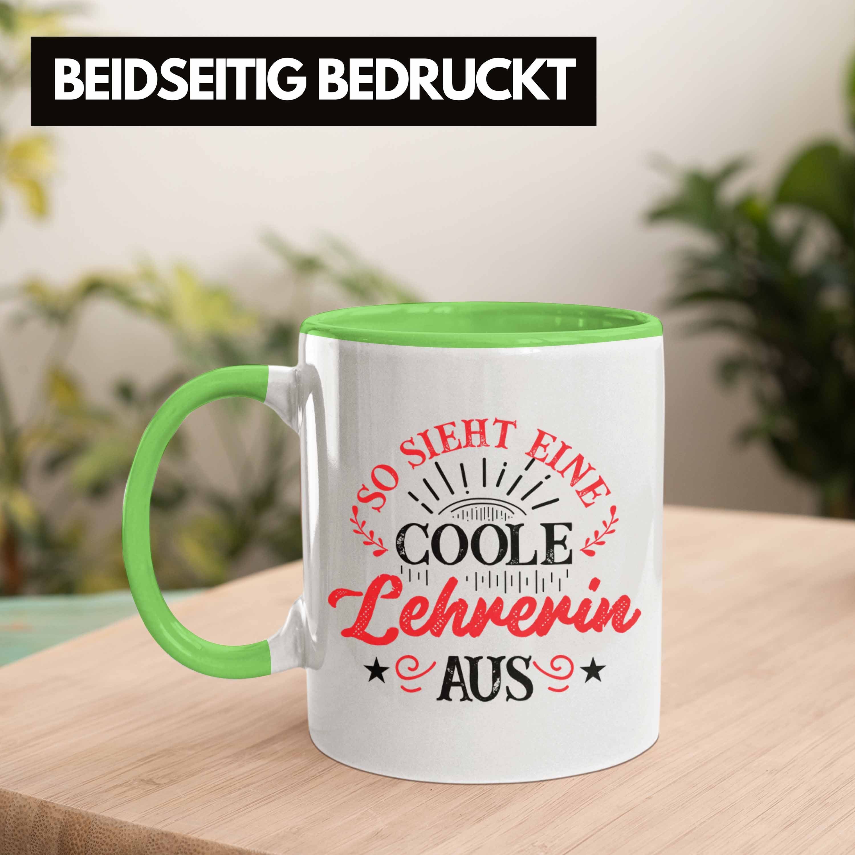 - Lehrerin Grün Trendation Coole Geschenke Geschenkidee Kaffeetasse Tasse Lustig Tasse Lehrerin Geschenk Trendation