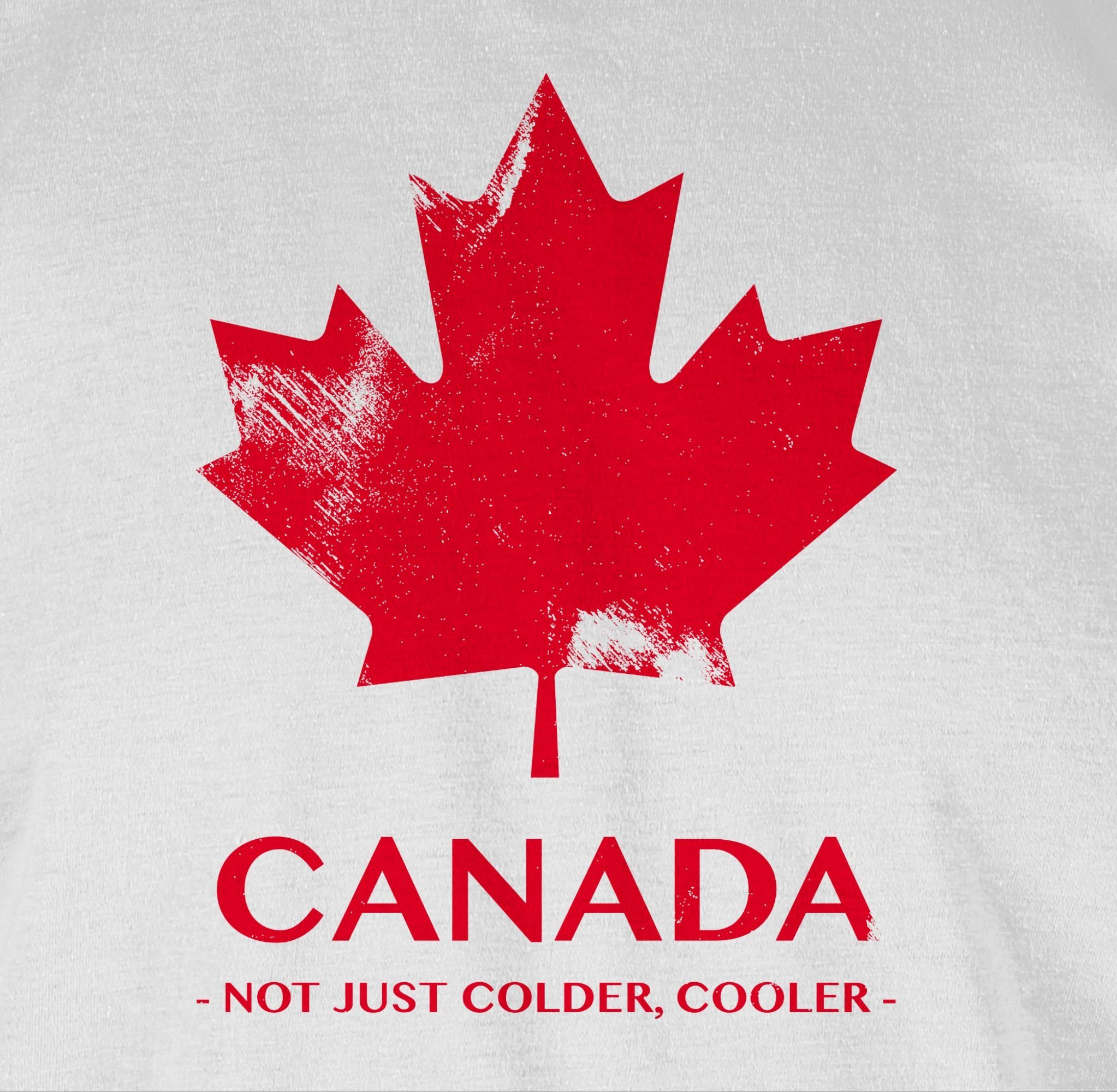 Souvenir Not Canada - Shirtracer Wappen just T-Shirt Weiß 2 colder Geschenk cooler Länder