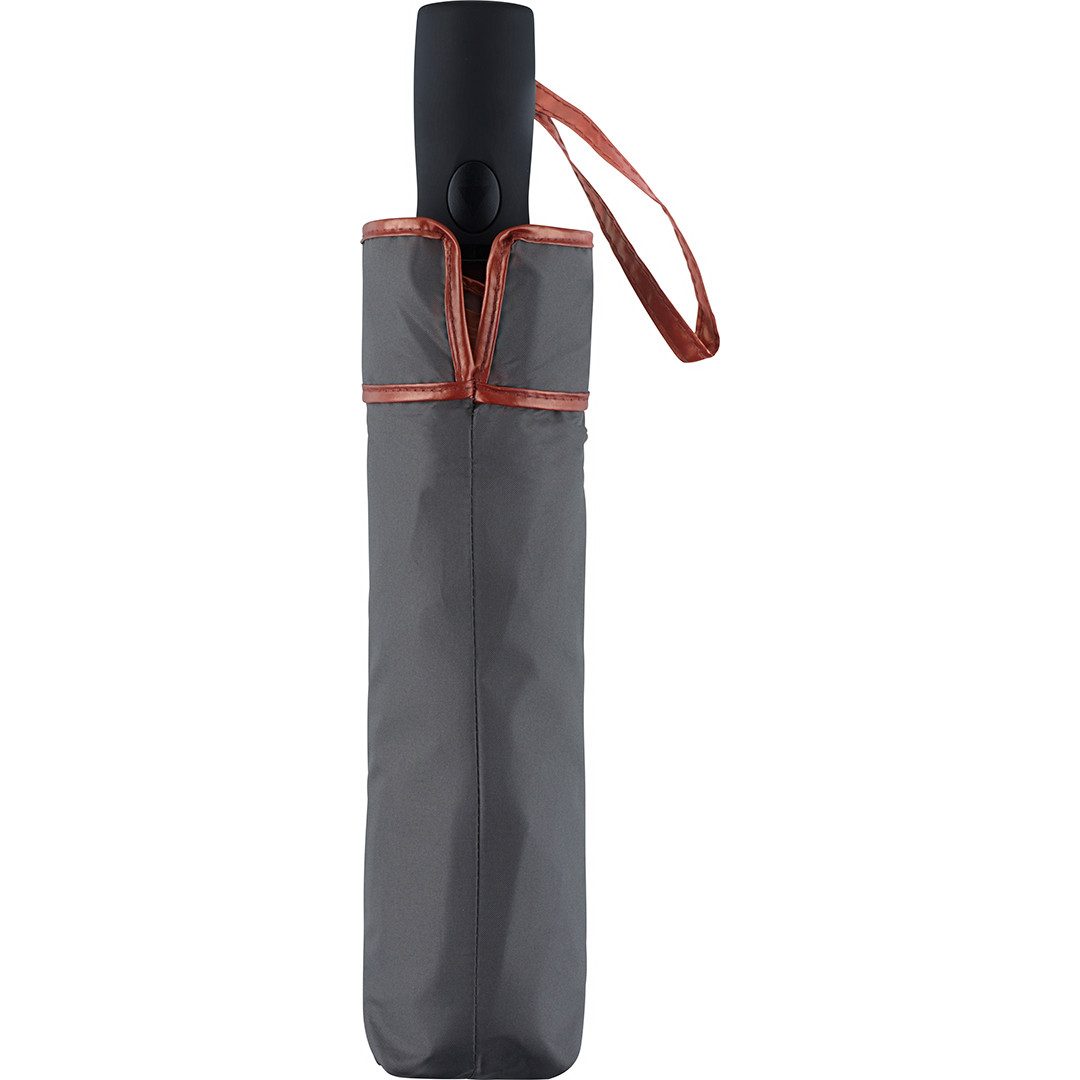 FARE Taschenregenschirm Doubleface, Auf-Automatik, Zweifarbiger Bezug, Windproof-PLUS, Fibertec-Doppelschienen, Soft-Touch-Griff, 100 cm