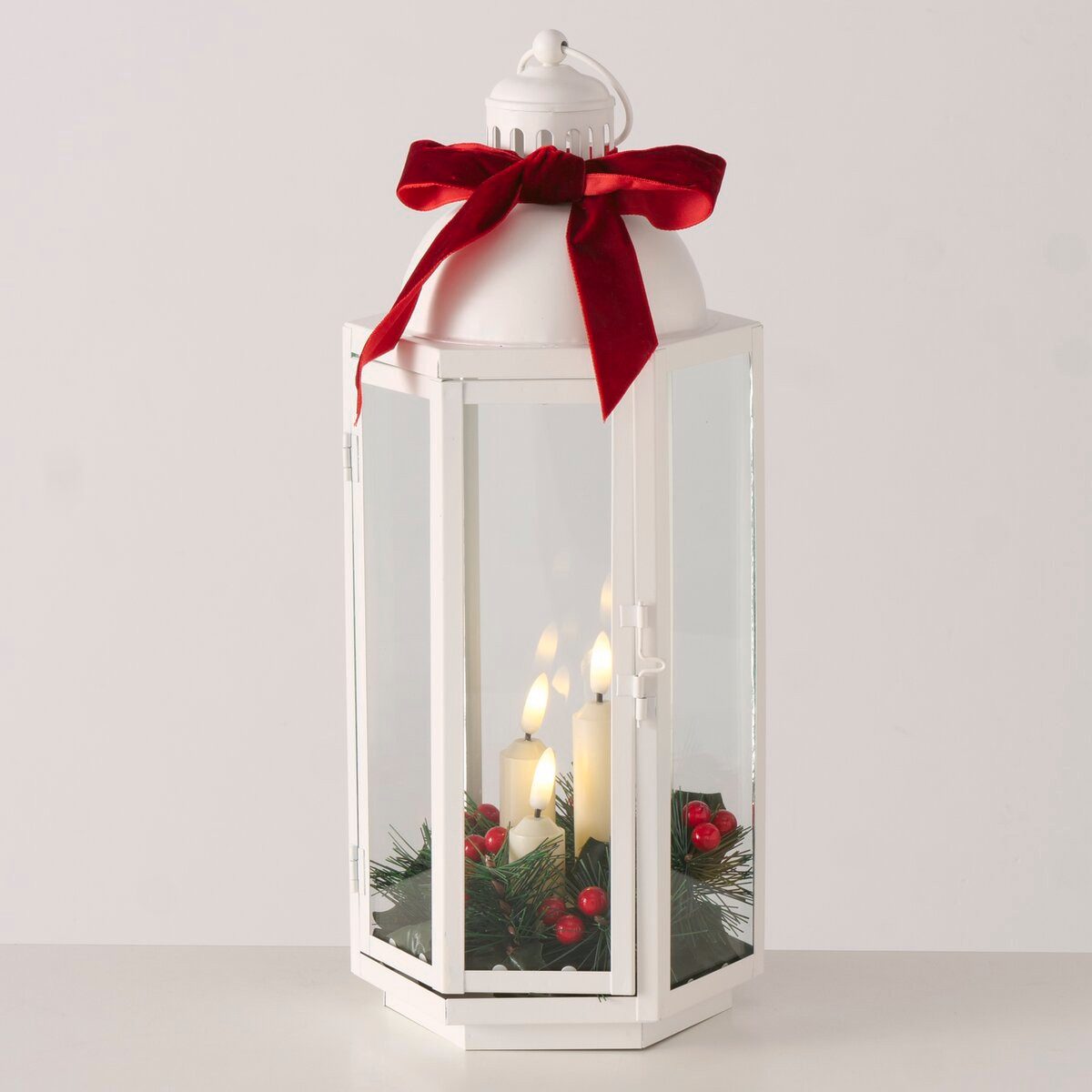 OTTO home LED Laterne, Warmes Licht, schwarz oder weiß, Höhe 38,5 cm