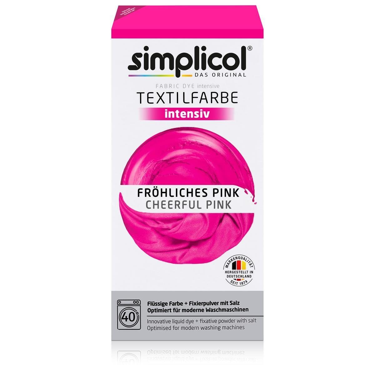 simplicol Textilfarbe Simplicol Textilfarbe intensiv FröhlichesPink Einfaches Färben (1er