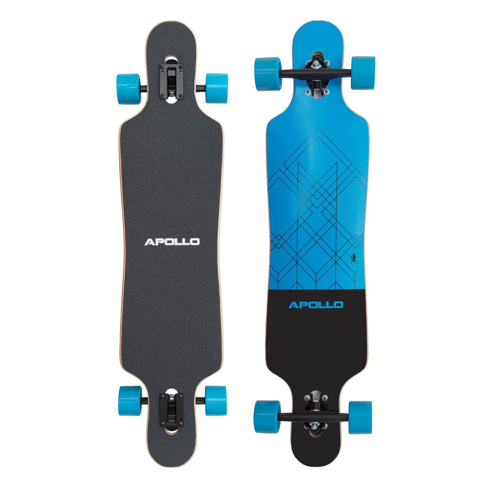 Apollo Longboard Twin Tip DT Longboard 40", aus Holz mehrlagig verleimt für Idealen Flex & Stabilität Kiribati