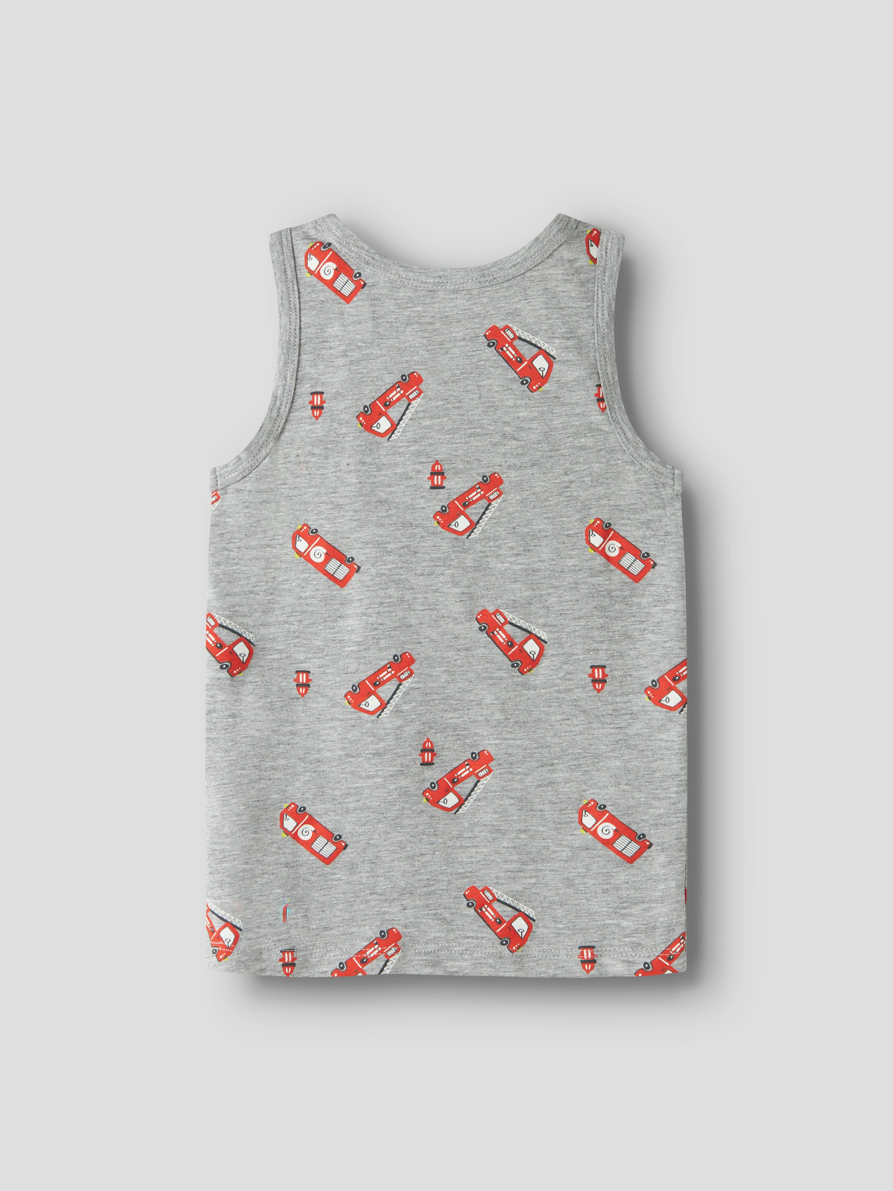 Name It Unterhemd NMMTANK TOP 2P GREY FIRETRUCK NOOS (Packung, 2-St)