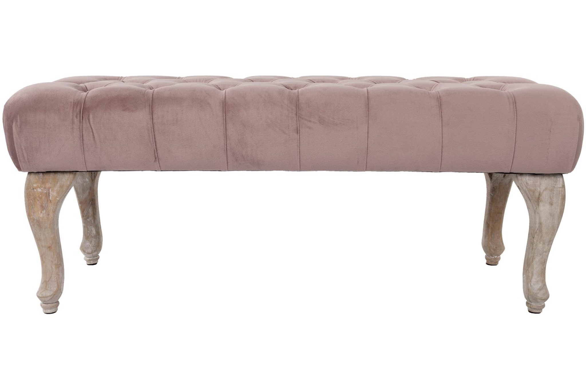 Wohnando Sitzbank Polsterbank "Ivy" Samt Bezug, Knopfhebung, Sitzhocker Schlafzimmer, 100x40x42 cm, Flur, Schminkbank, edles violett