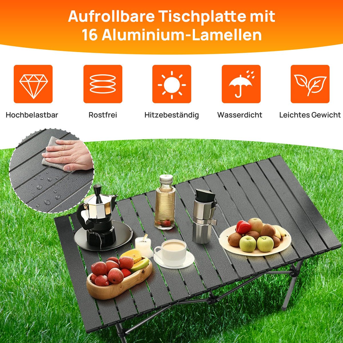 Sumosuma Gartentisch Buffettisch Tisch klappbar Campingtisch günstig online kaufen