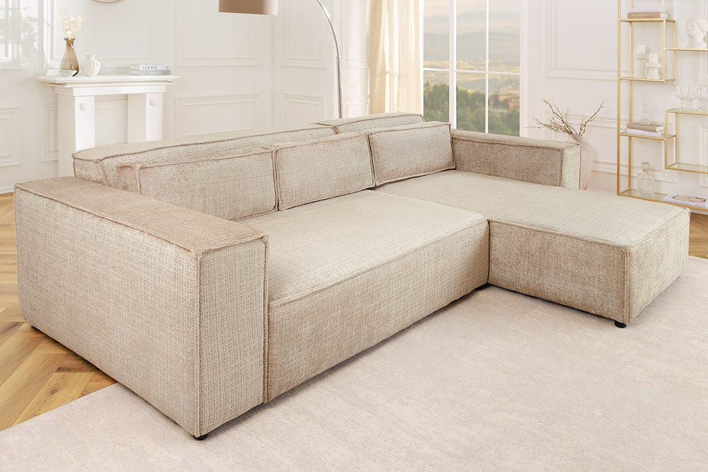 riess-ambiente Ecksofa BOSSA NOVA 265cm greige, günstig online kaufen