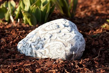 Stone and Style Gartenfigur Grabschmuck Garten Deko Herz Rankenmuster, Steinguss, Steinfigur frostfest