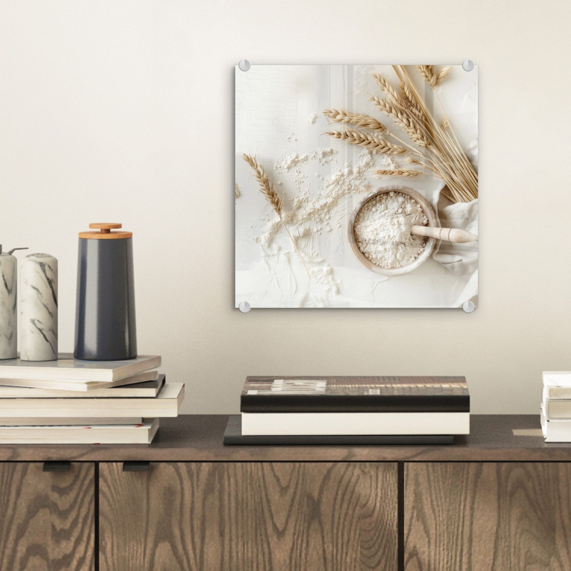 MuchoWow Acrylglasbild Blume - Holz - günstig online kaufen