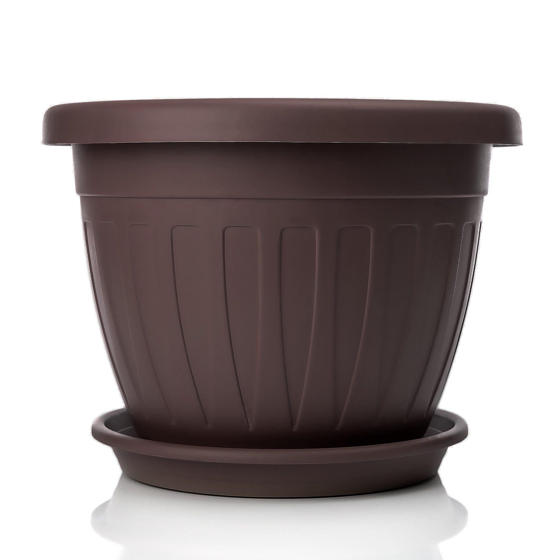 BigDean Blumentopf 6x Pflanzkübel mit Untersetzer günstig online kaufen