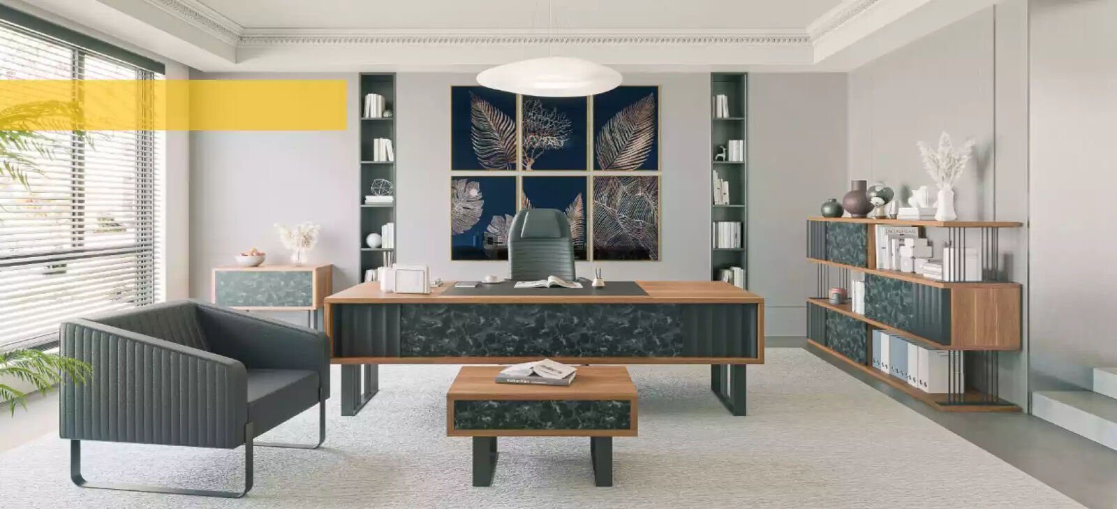 in Schreibtisch Schreibtisch Made Massivholz Büroeinrichtung JVmoebel Arbeitszimmermöbel Europa 1x Designer (1-St., Schreibtisch),