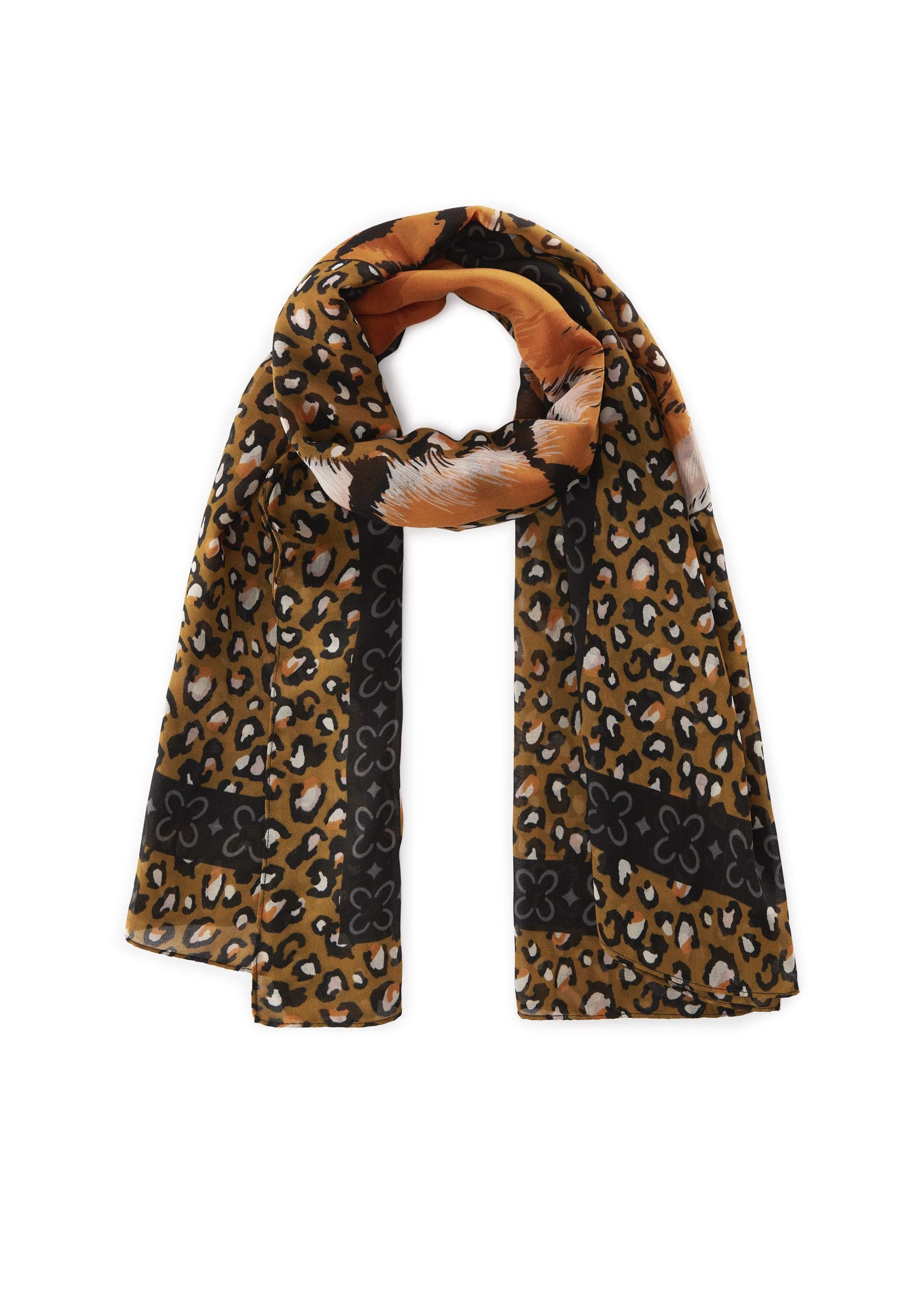 Codello Modeschal, (1-St), mit Leoparden-Muster und XL-Tiger günstig online kaufen