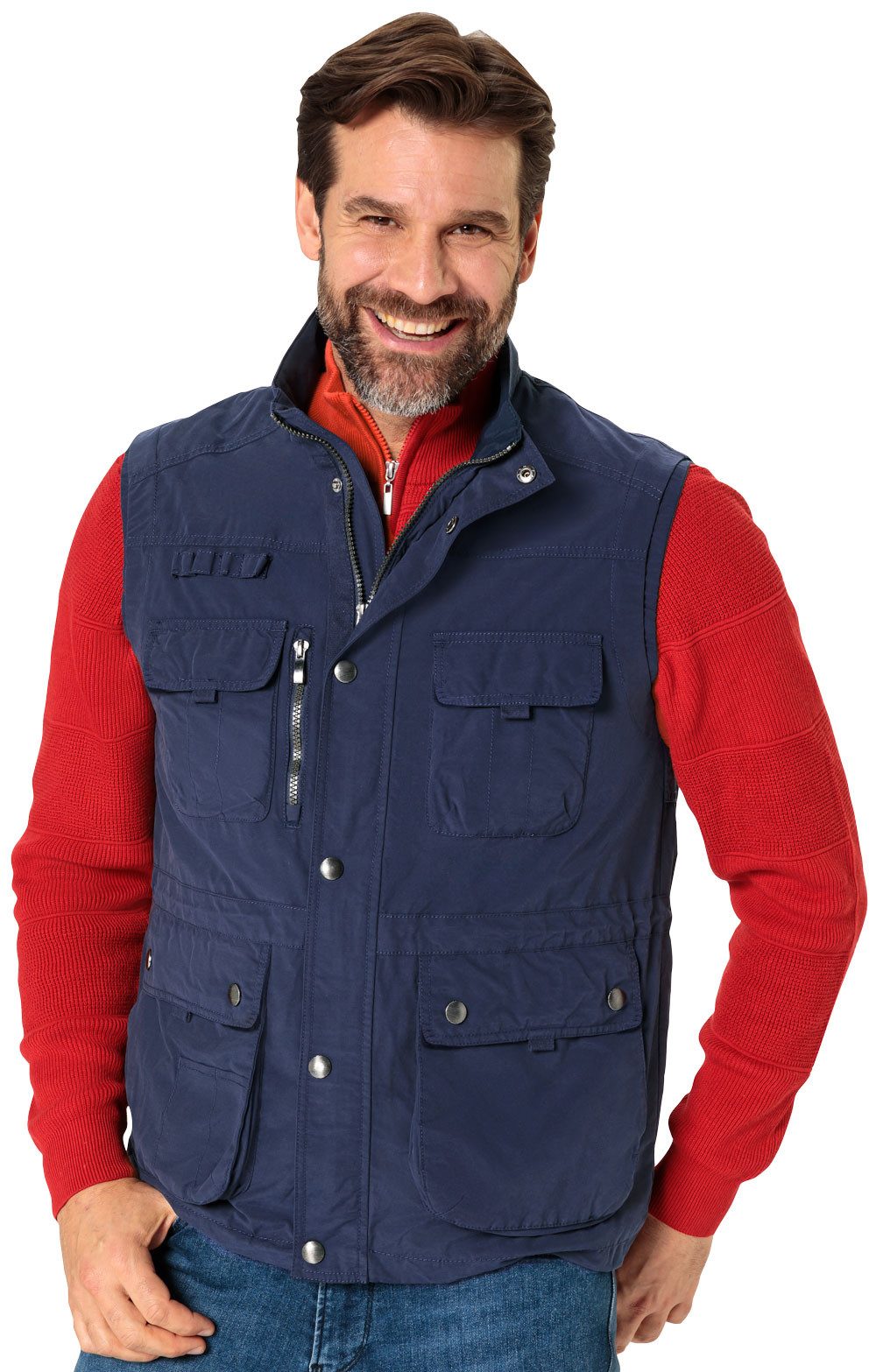 Franco Bettoni Kurzweste Angenehmer Tragekomfort dank hohen Baumwollanteil