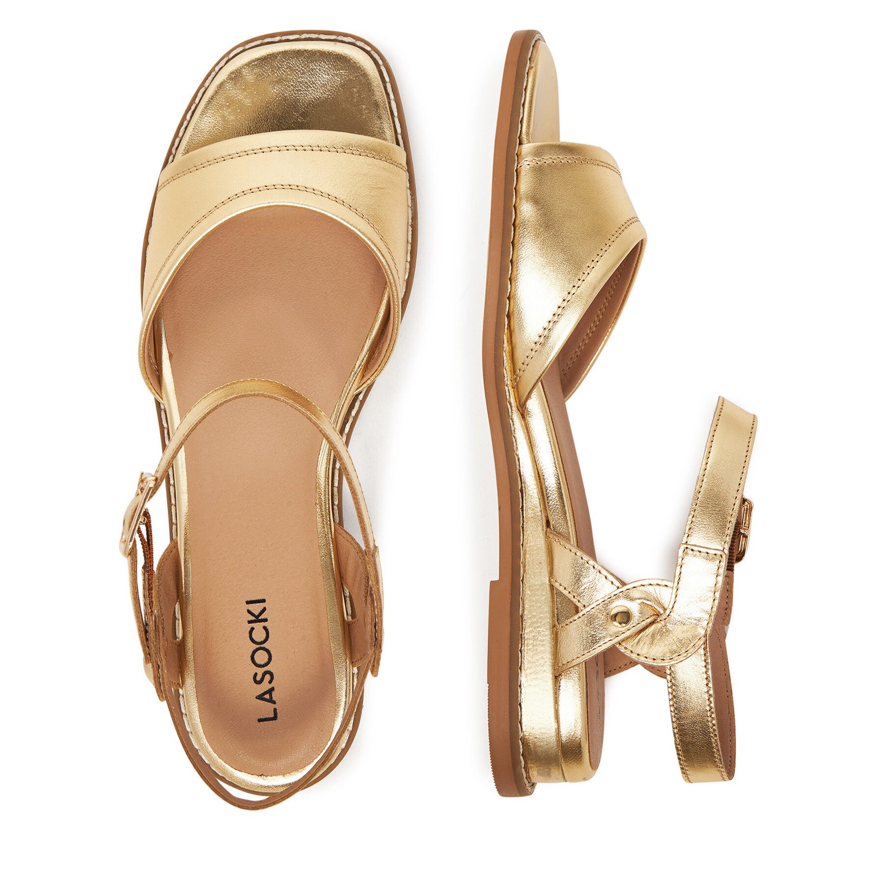 LASOCKI Lasocki Damen Sandals Gold WI33-CS853-HM-03 Sandale – Bild 5 von 5