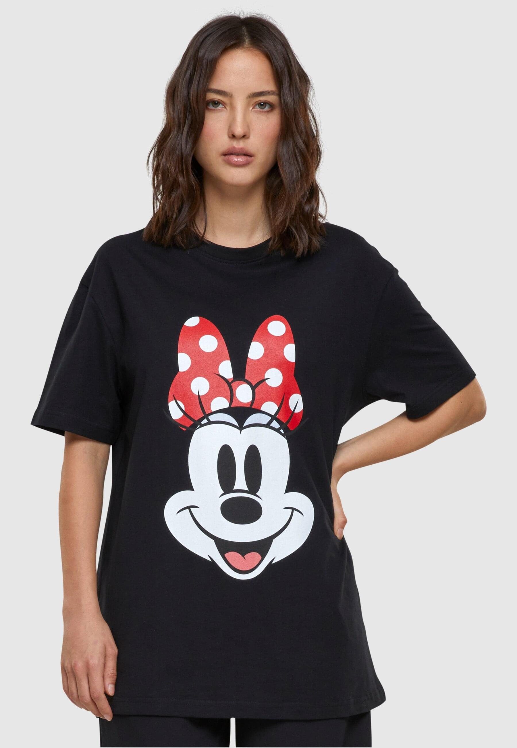 Stylisches Merchcode Smiles T-Shirt Minnie Ladies Disney angenehmer Damen 100 (1-tlg), Tee Baumwollmischung T-Shirt aus