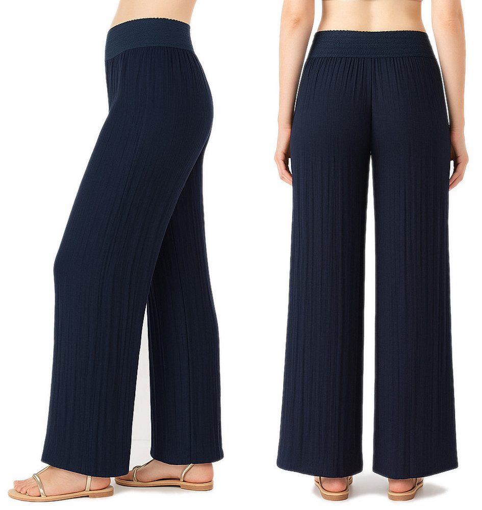 dy_mode Palazzohose Damen Palazzohose Weite Freizeithose günstig online kaufen