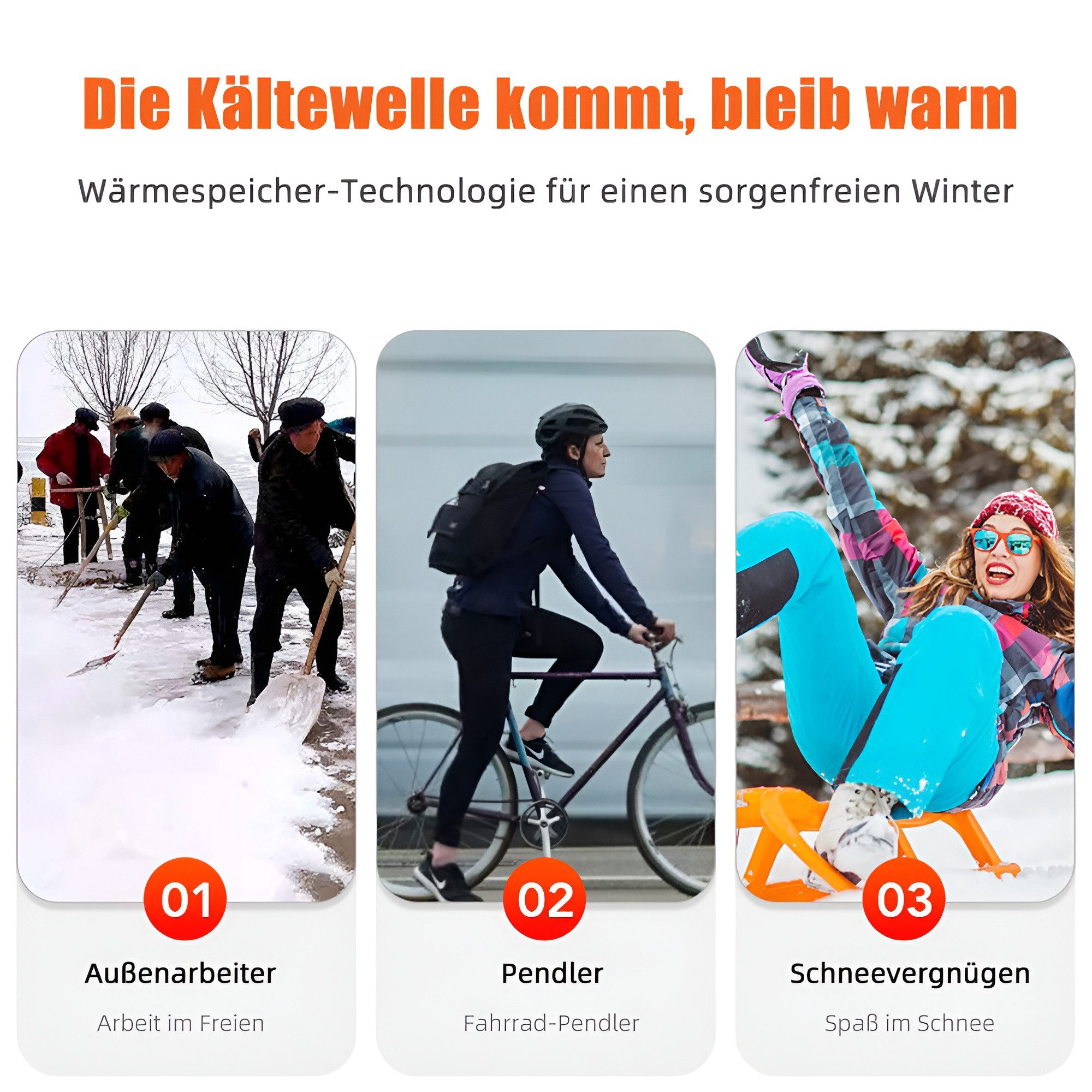 Tekoo Hitzeschutzhandschuhe Beheizbare Winterhandschuhe, wasserdicht, Touchscreen, 3 Heizstufen Beheizbar, Touchscreen, wasser- & winddicht, verstellbares Armband