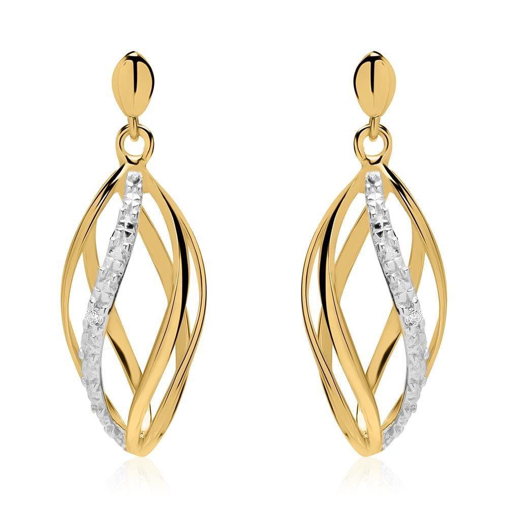 Unique Paar Ohrstecker Ohrstecker 585er ...