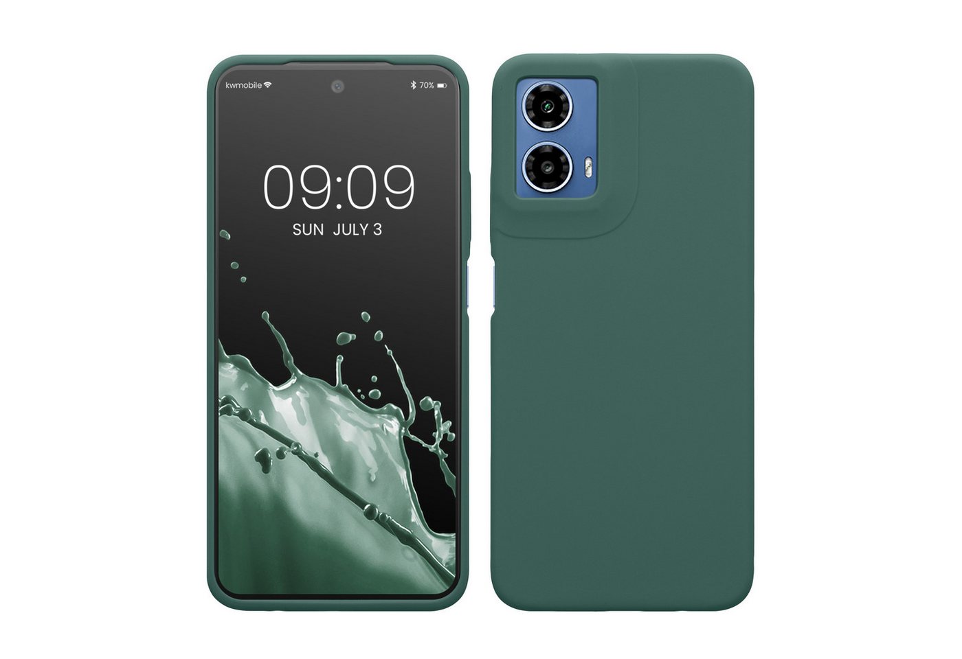 kwmobile Handyhülle Handyhülle für Motorola Moto G34 5G Hülle, Weiches Handy Silikon Case - Schutzhülle Cover
