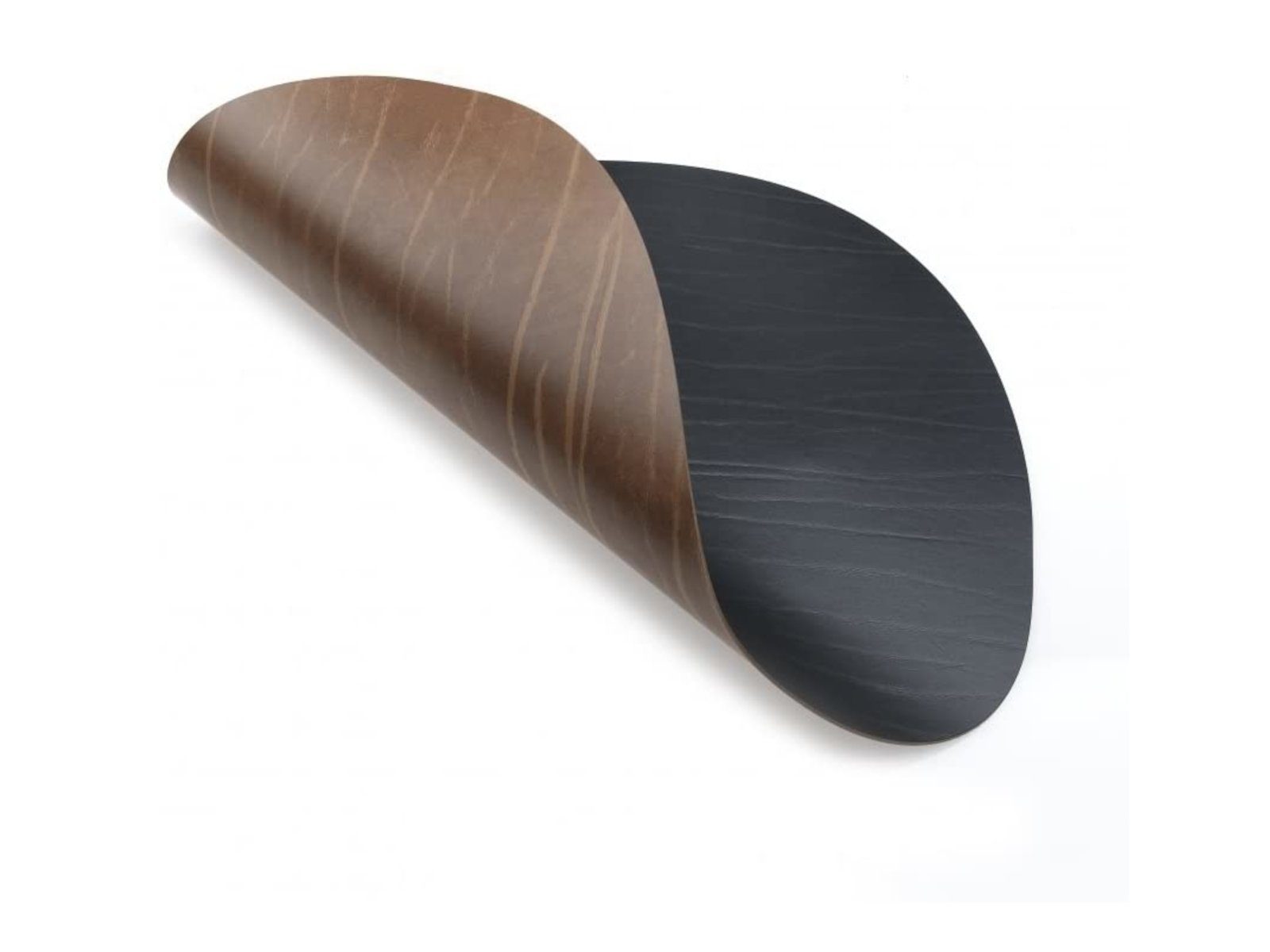LIND DNA Platzset DOUBLE BUFFALO Tischset Curve black/nature, Table Mat Curve L Double Buffalo Black/Nature