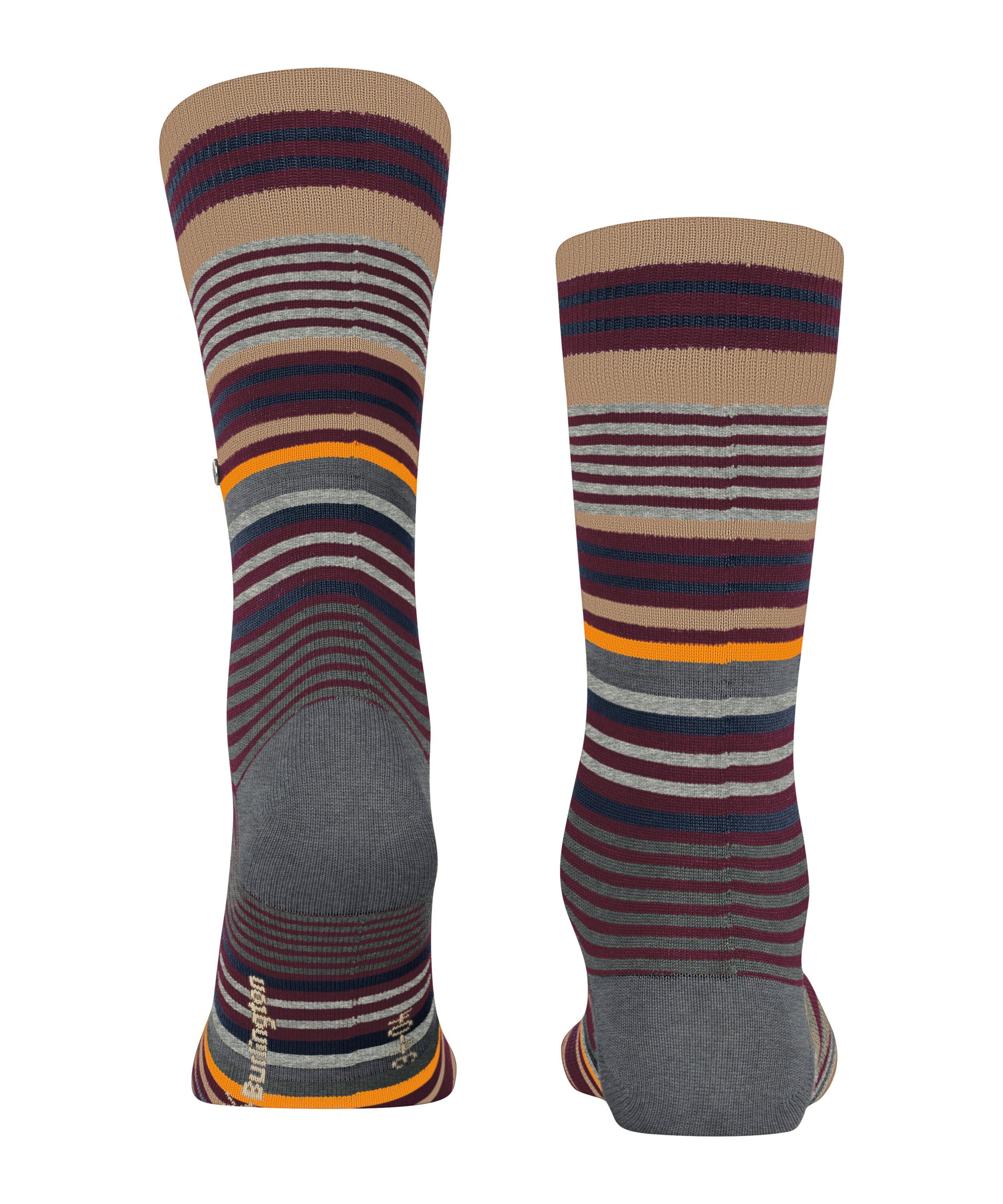 Burlington Socken claret (1-Paar) Stripe (8435)