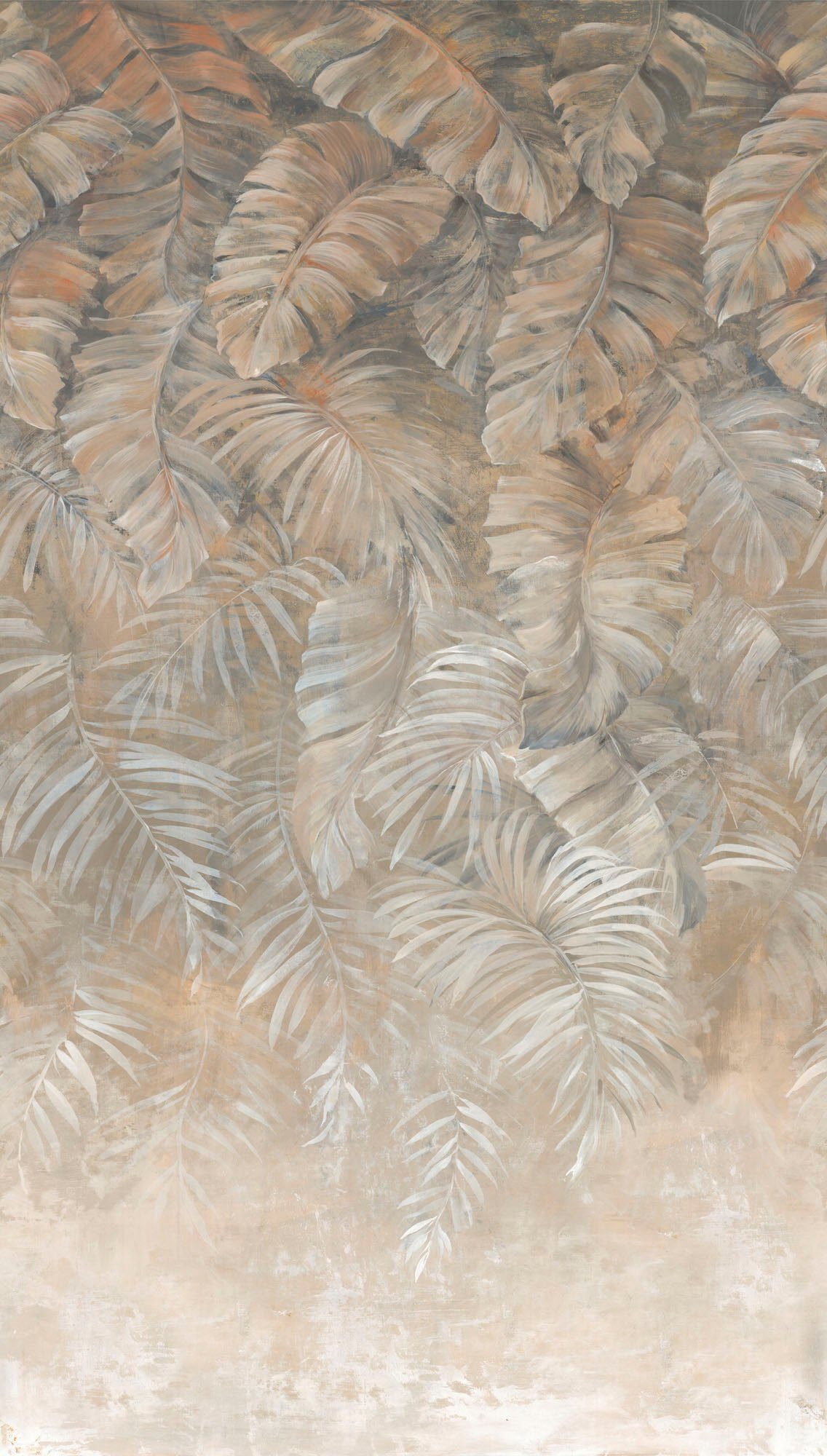 Palmenblätter Fototapete Palmen, Tapete Fototapete St), Natur matt, living glatt, Dschungeltapete walls (1