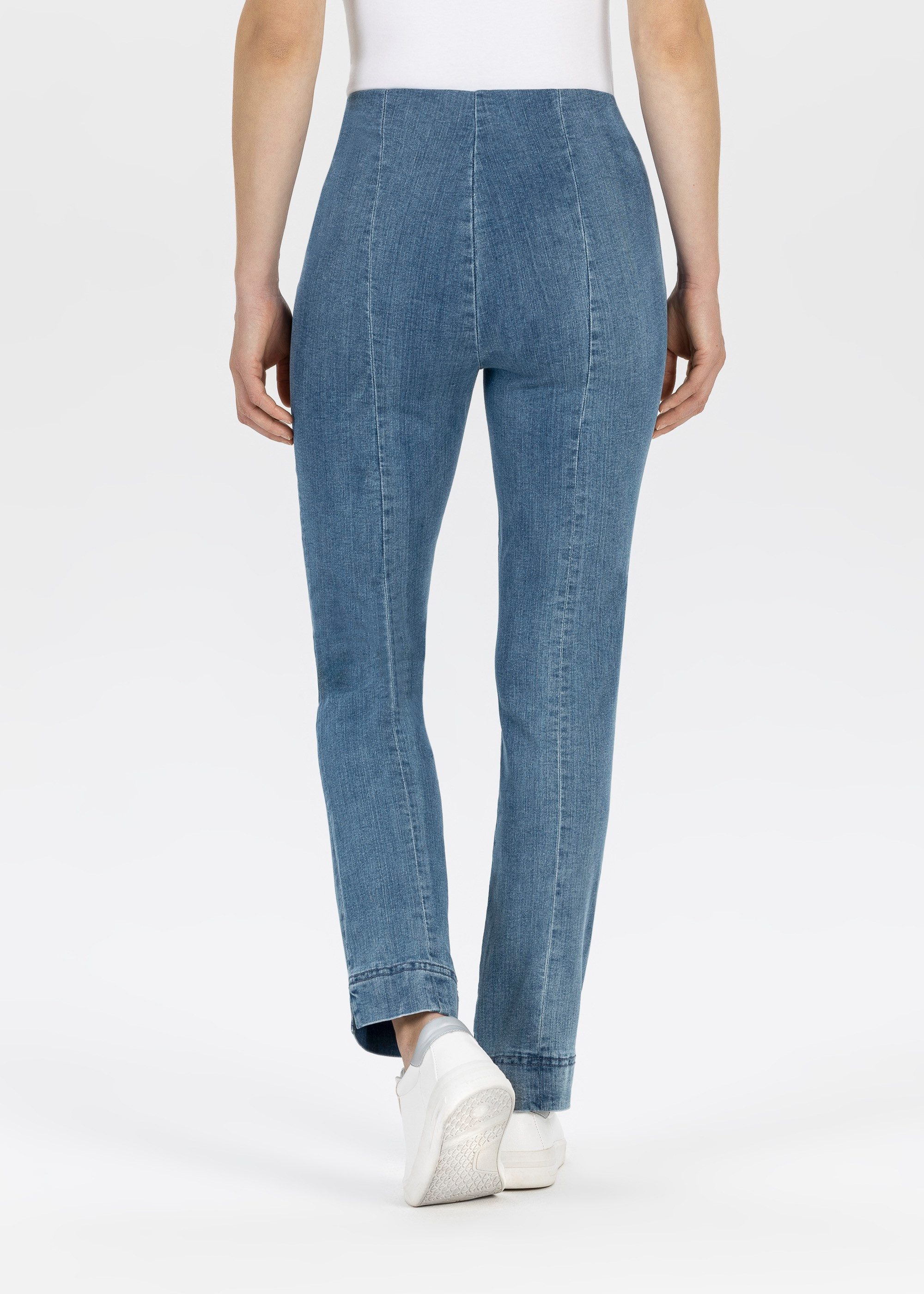 Stehmann Stretch-Hose in blauer Waschung