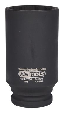KS Tools Stecknuss, 1/2" Spezial-Gelenkwellen-Kraft, 34 mm