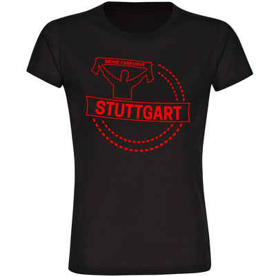 multifanshop T-Shirt Damen Stuttgart - Meine Fankurve - Frauen