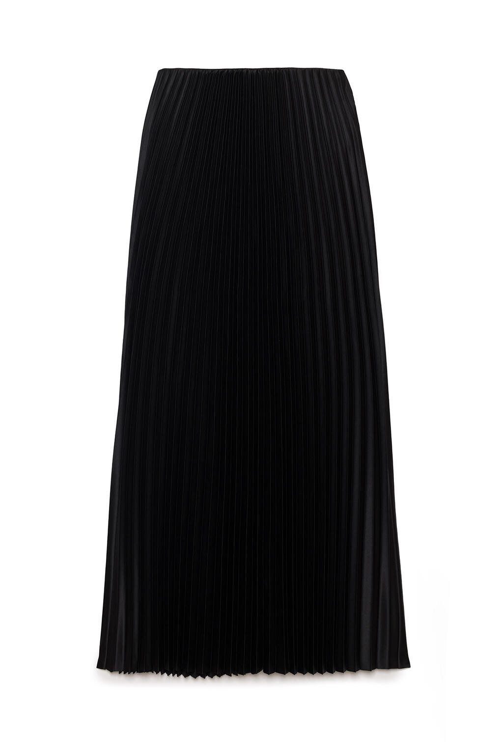 Faltenrock Elastisch Taille Maxi Faltenrock Damen, Elegant Plissierte Rock