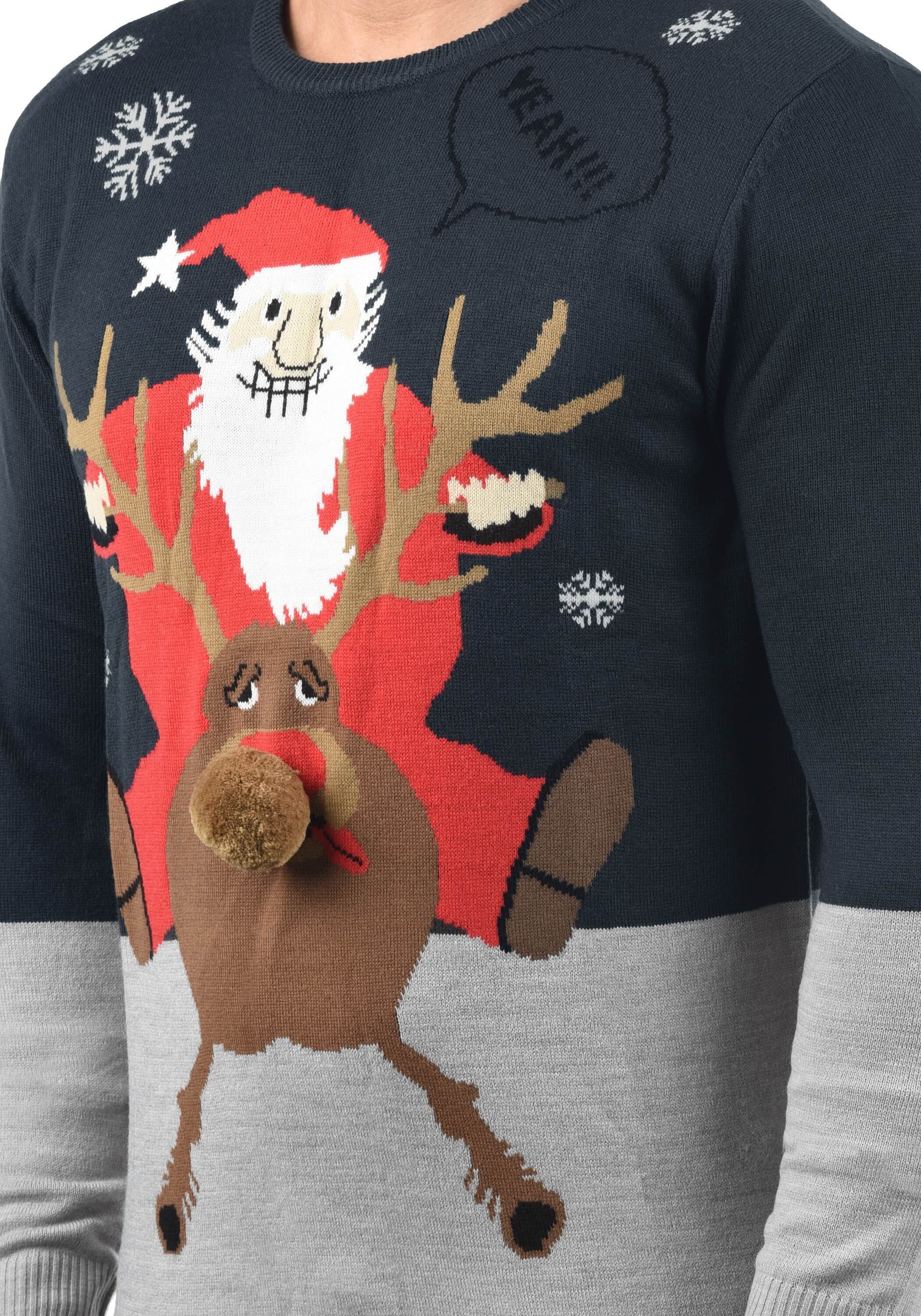 Blend Strickpullover BHRudolph Strickpullover mit Weihnachtsmotiv