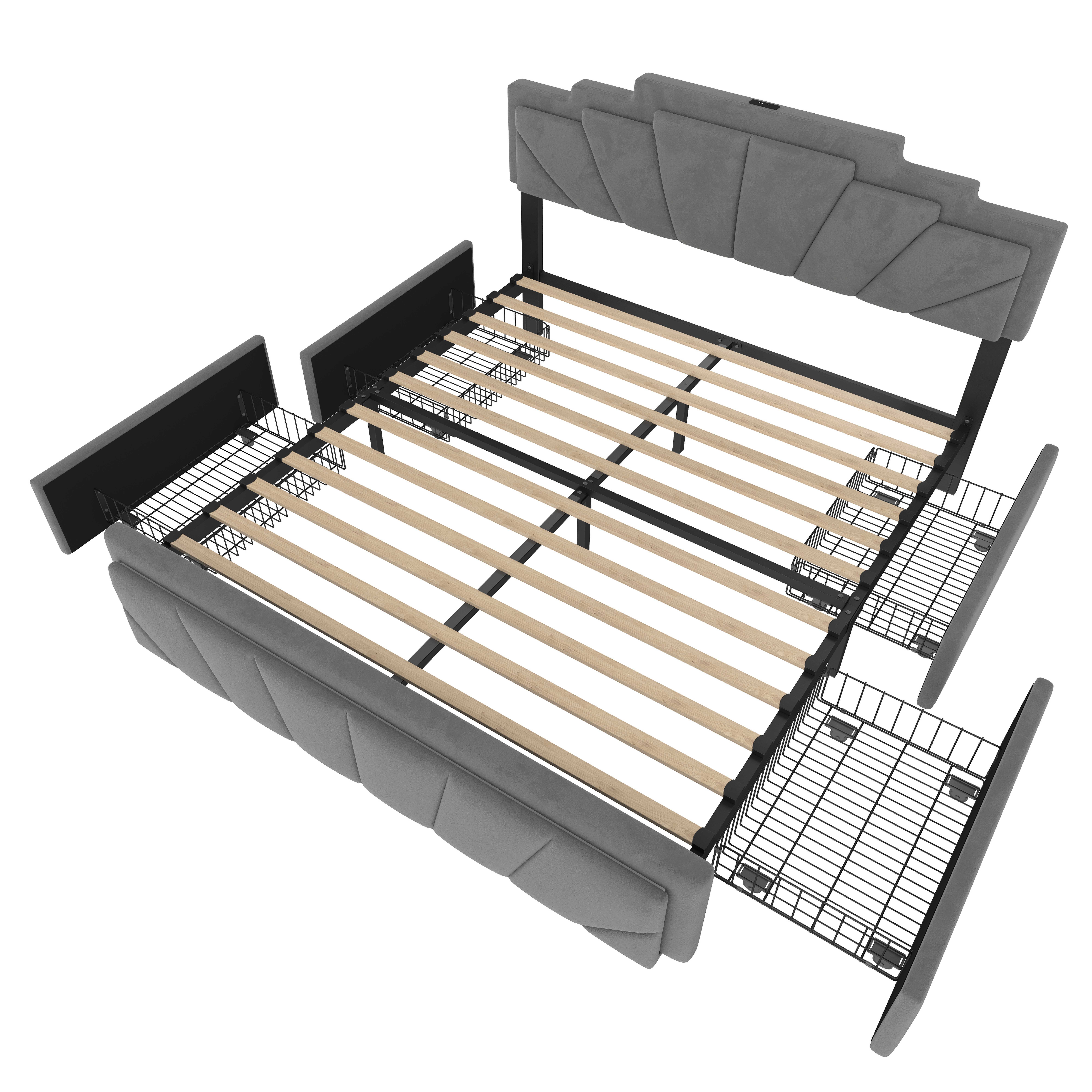 BlingBin Polsterbett Stauraumbett Funktionsbett Jugendbett (einzigartigem t günstig online kaufen