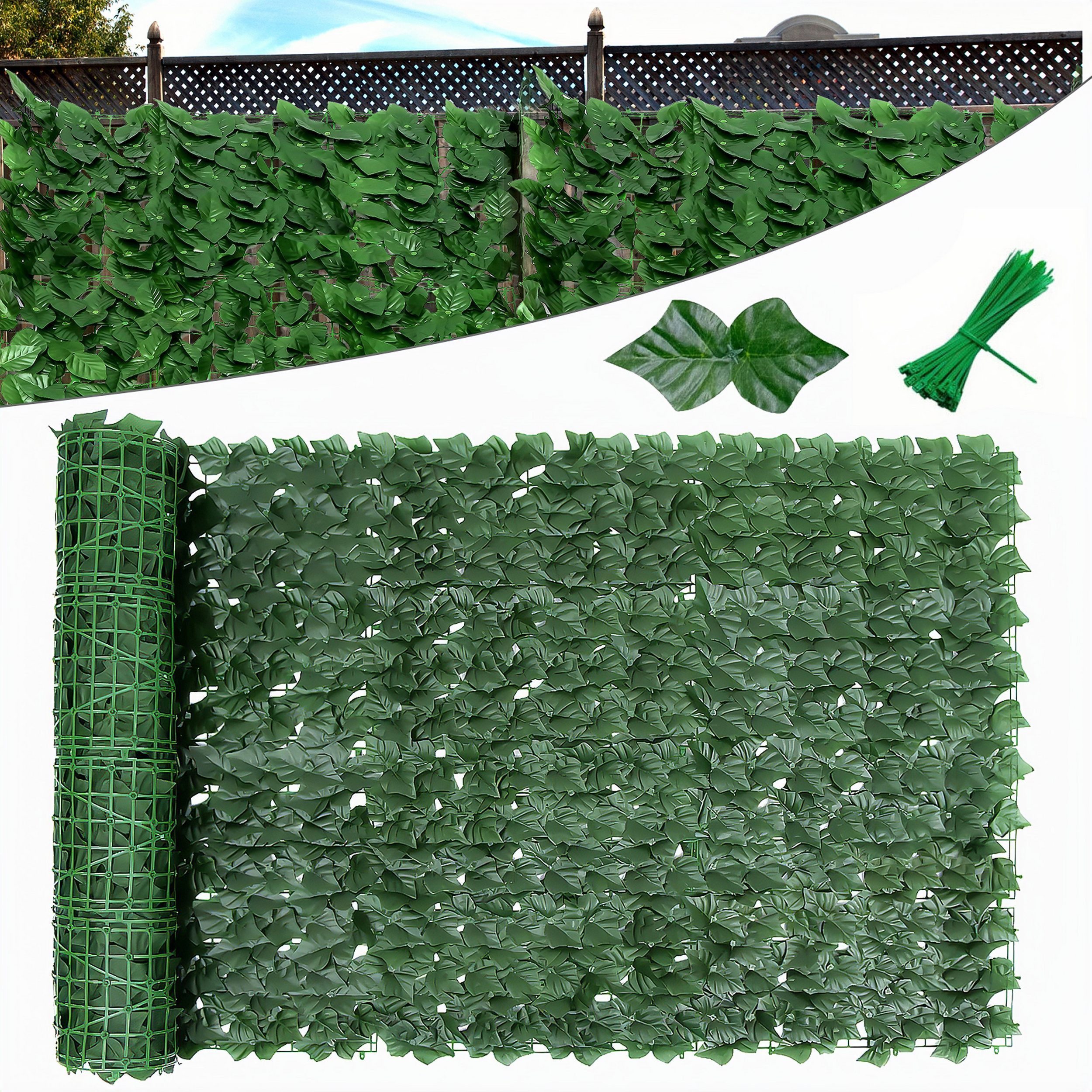 BlingBin Sichtschutzzaunmatten Garten Sichtschutzhecke Efeu Sichtschutz günstig online kaufen