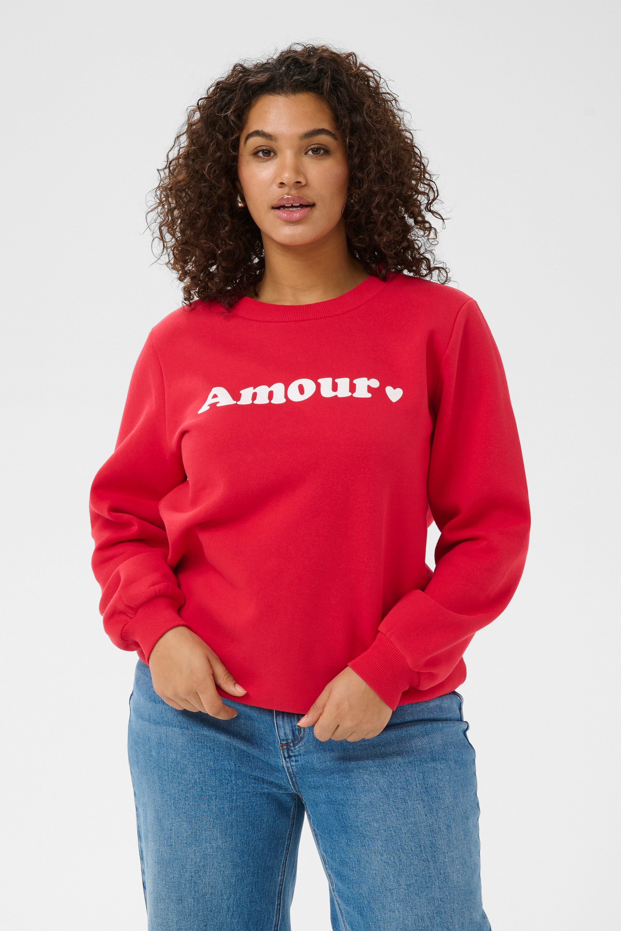 KAFFE Curve Fleecepullover Sweatshirt KCmili plus