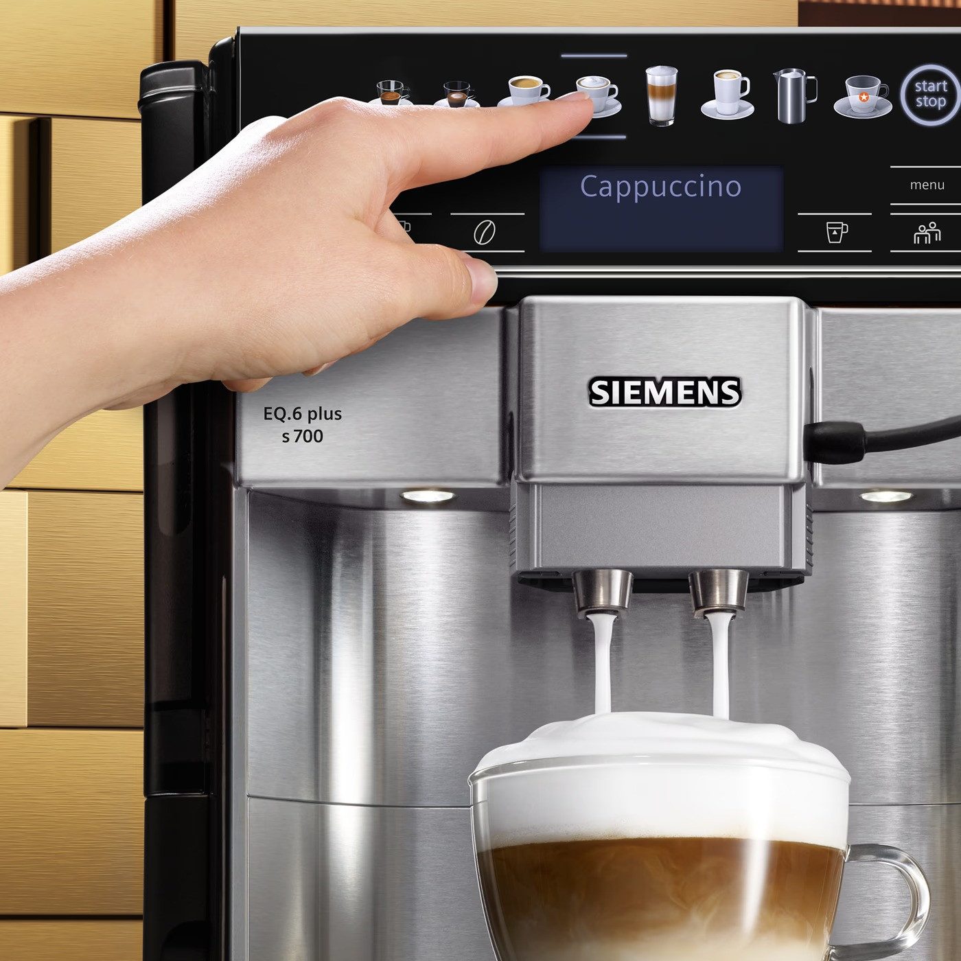 SIEMENS Kaffeevollautomat EQ.6 Plus S700 Kaffeevollautomat Edelstahl 1500W