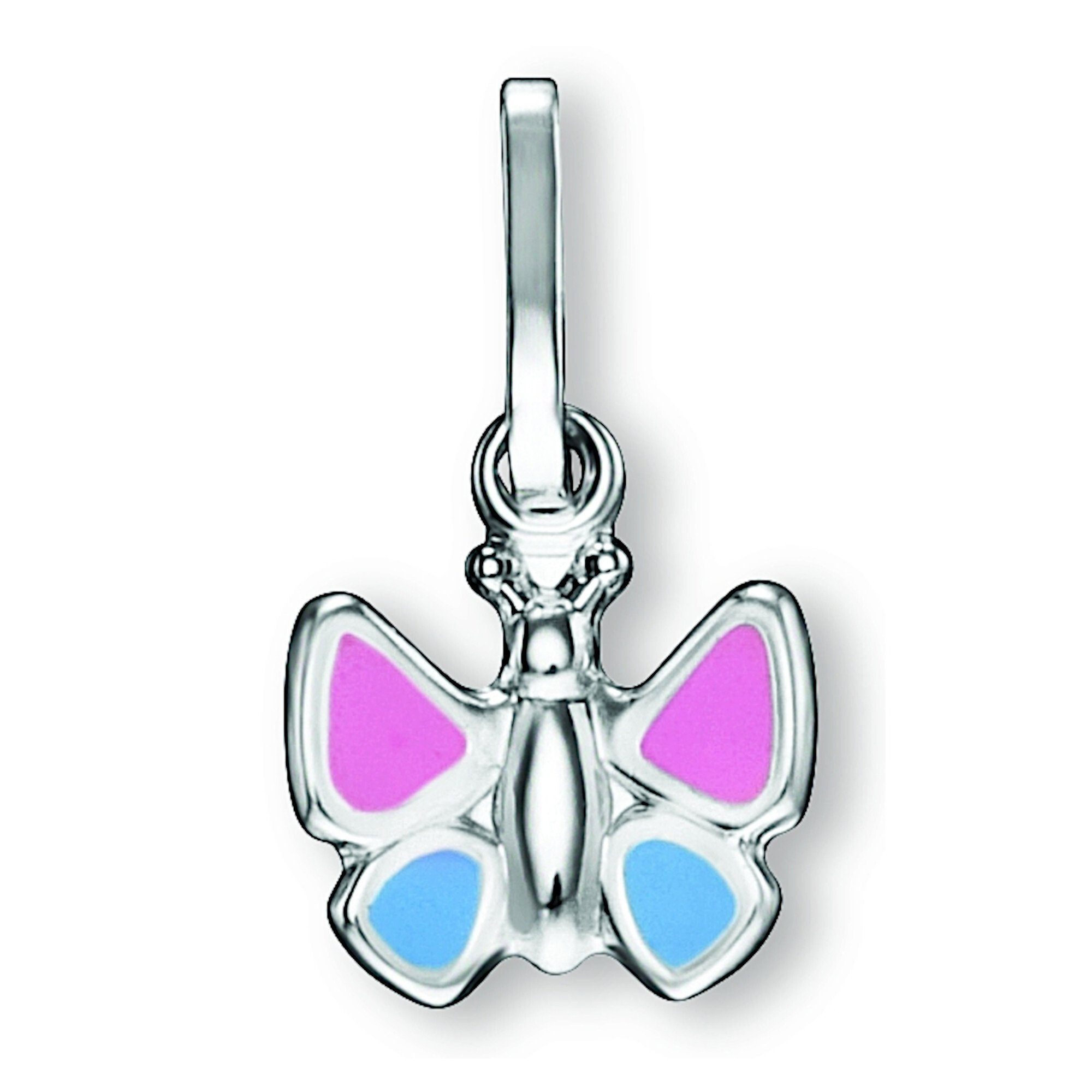 Schmetterling Damen ELEMENT Silber aus Silber, Kettenanhänger Schmetterling Anhänger Schmuck 925 ONE