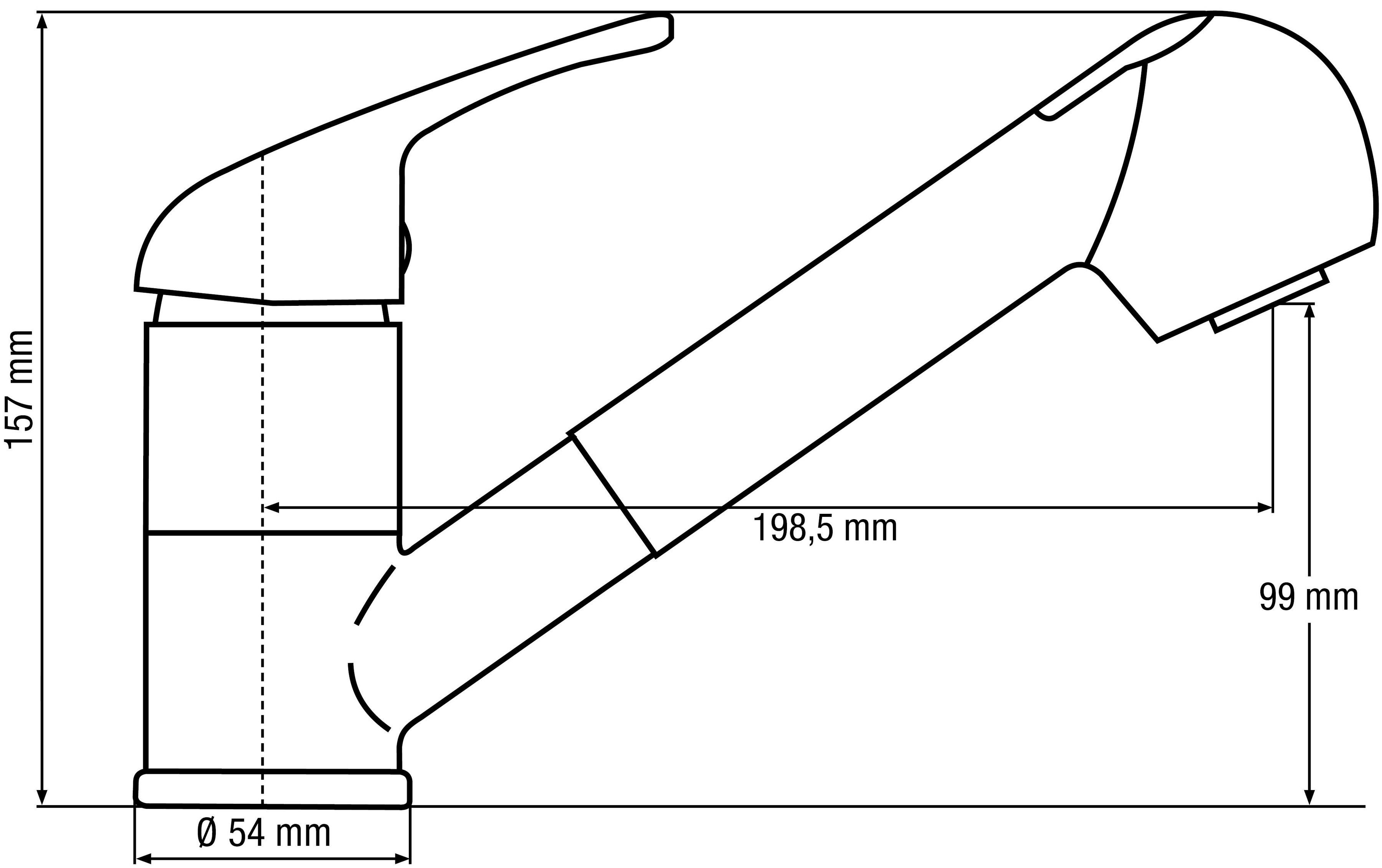 CORNAT Spültischarmatur Einhebelarmatur "Leon", HD, Messing, verchromt, aus günstig online kaufen