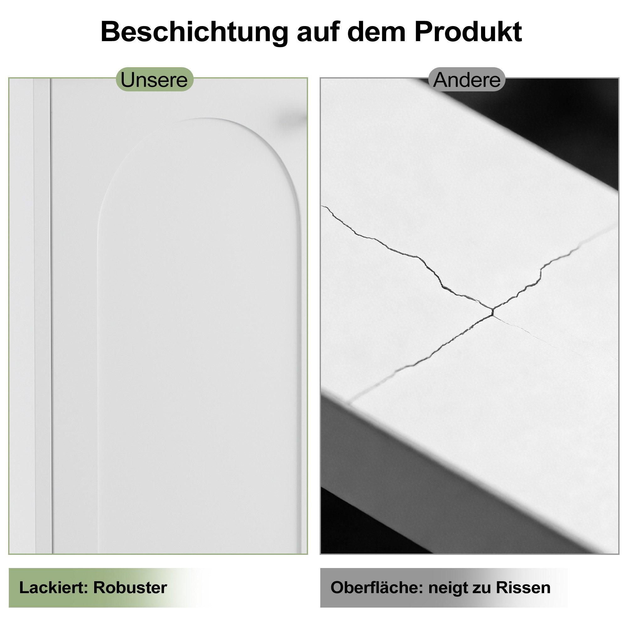 radelldar Waschbeckenunterschrank mit 2 Türen & einem offenen Fach, 60x60x30 cm (1-St)