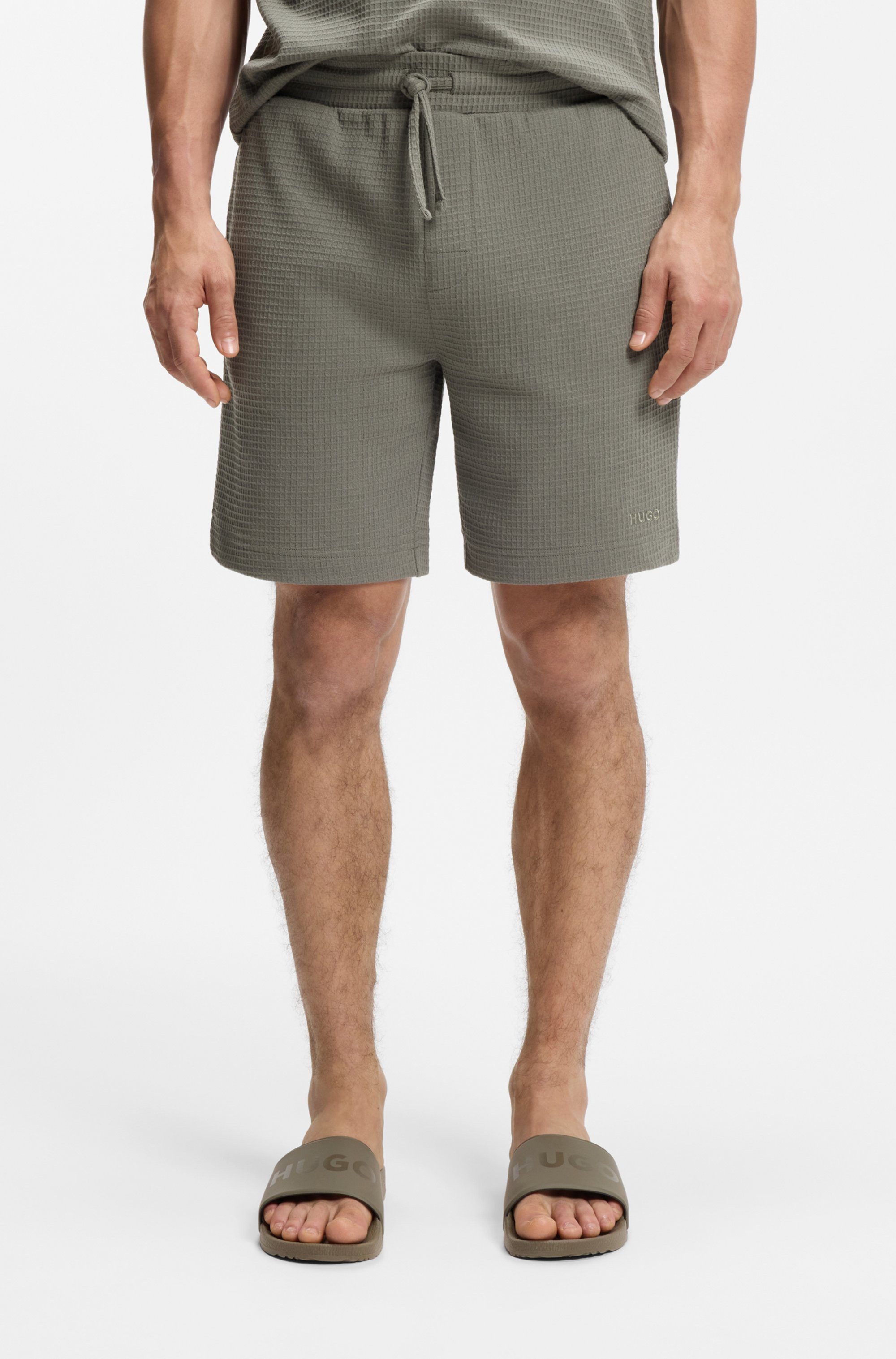HUGO Pyjamashorts Austin Short mit Tunnelzug