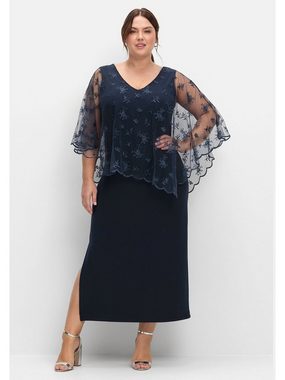 Sheego Abendkleid Große Größen im Lagenlook, mit Mesh und Spitze