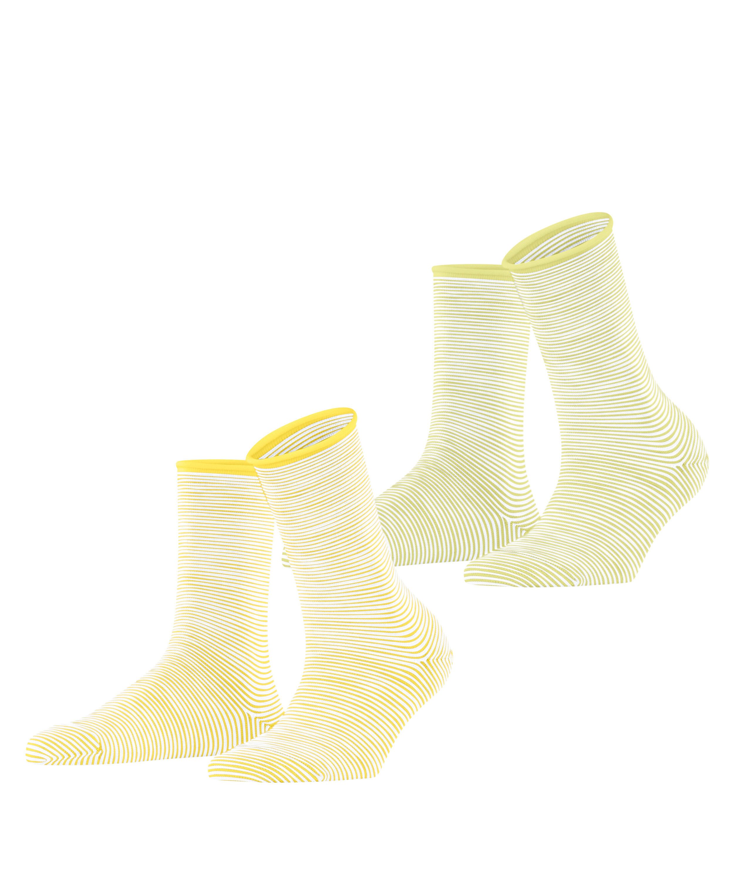Esprit Socken Esprit Allover Stripe 2-Pack Damen (2-Paar) aus Biobaumwolle