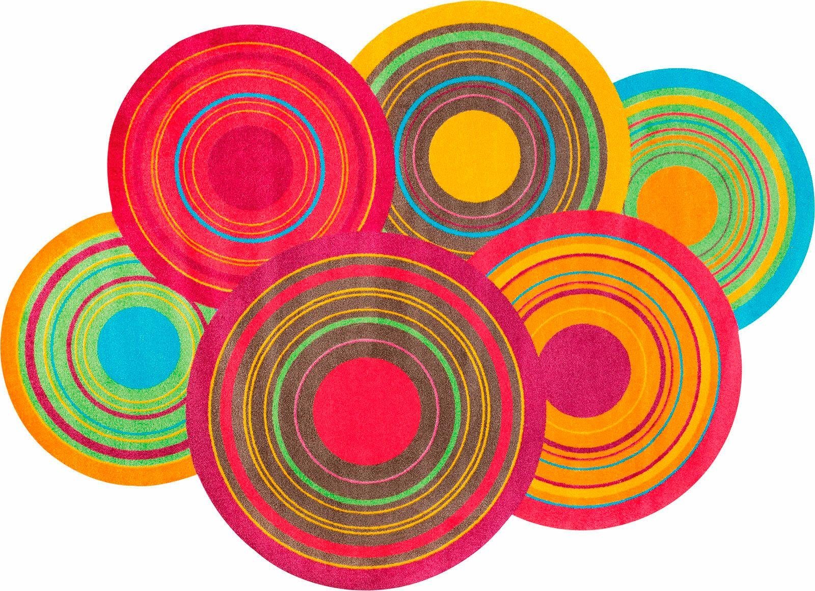 wash+dry by Kleen-Tex Teppich Cosmic Colours, stufenförmig, Höhe: 9 mm, rut günstig online kaufen