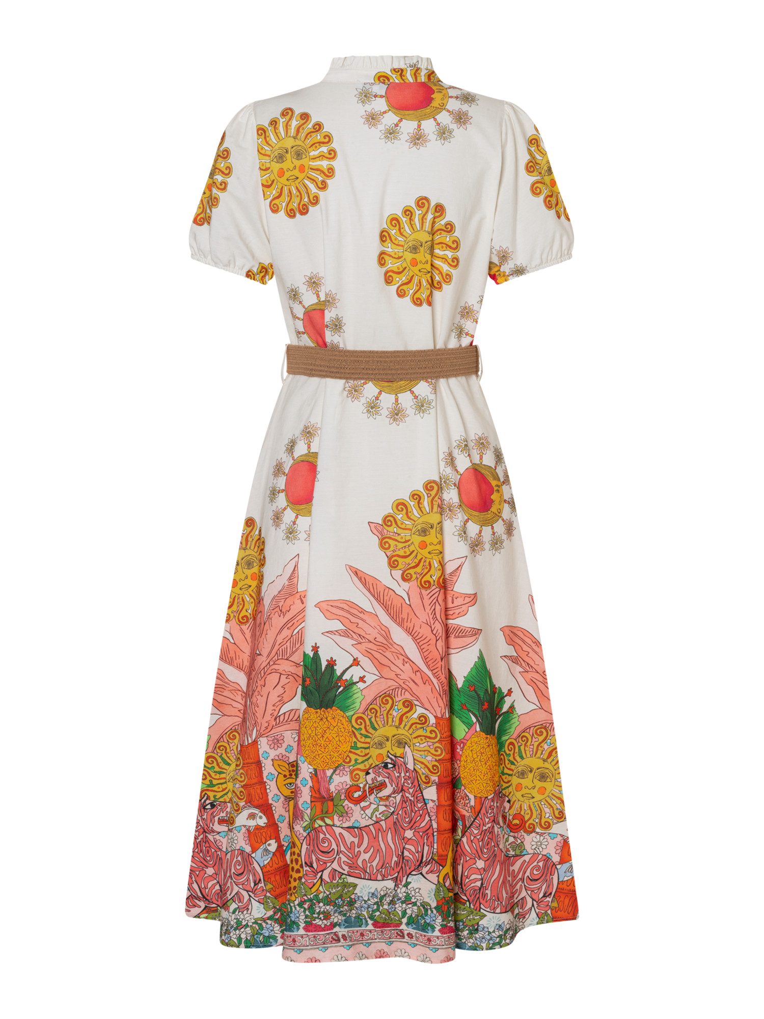 MORE&MORE Blusenkleid kunstvoll bedrucktes Blusenkleid